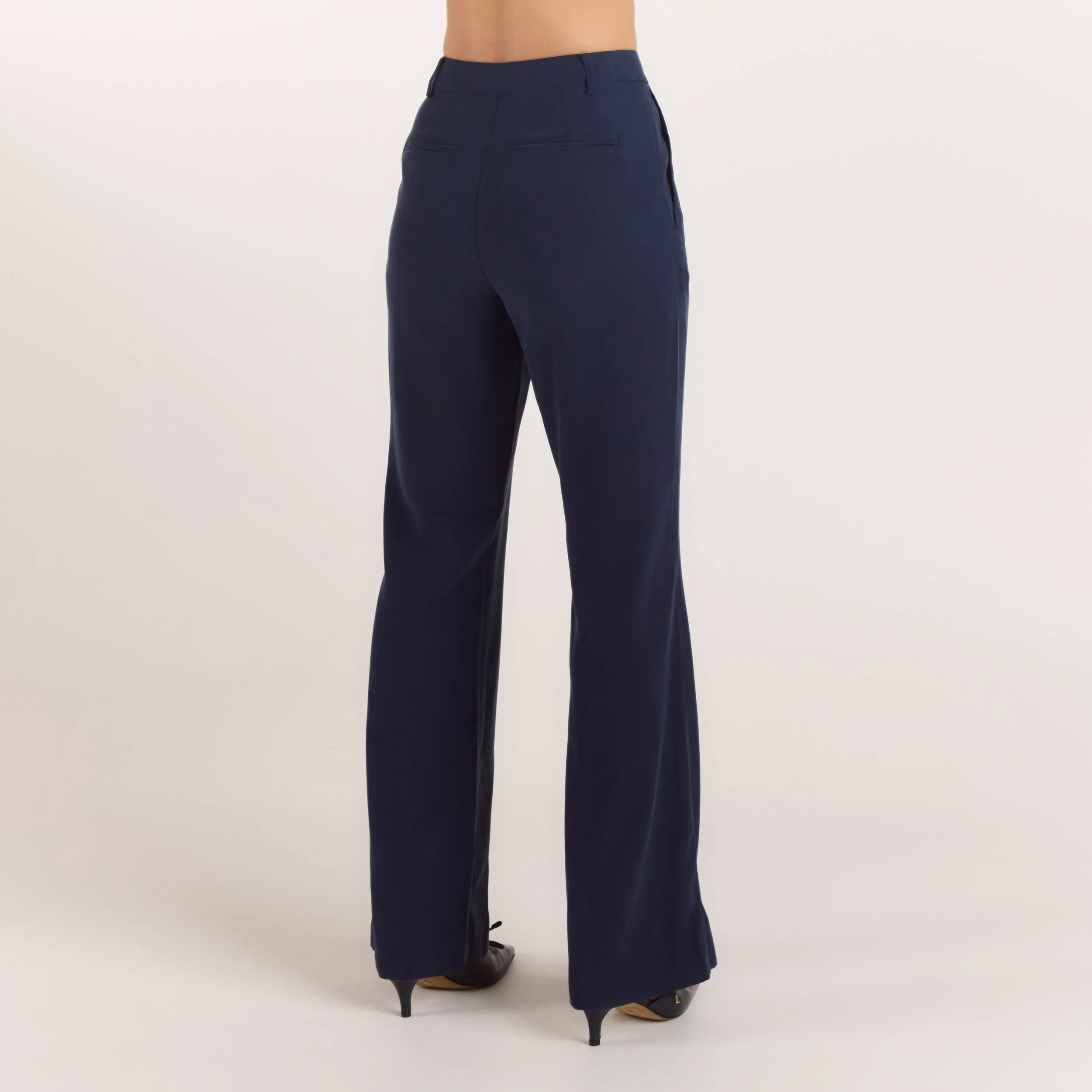 90s Straight-Leg Pants - Navy - Image 2