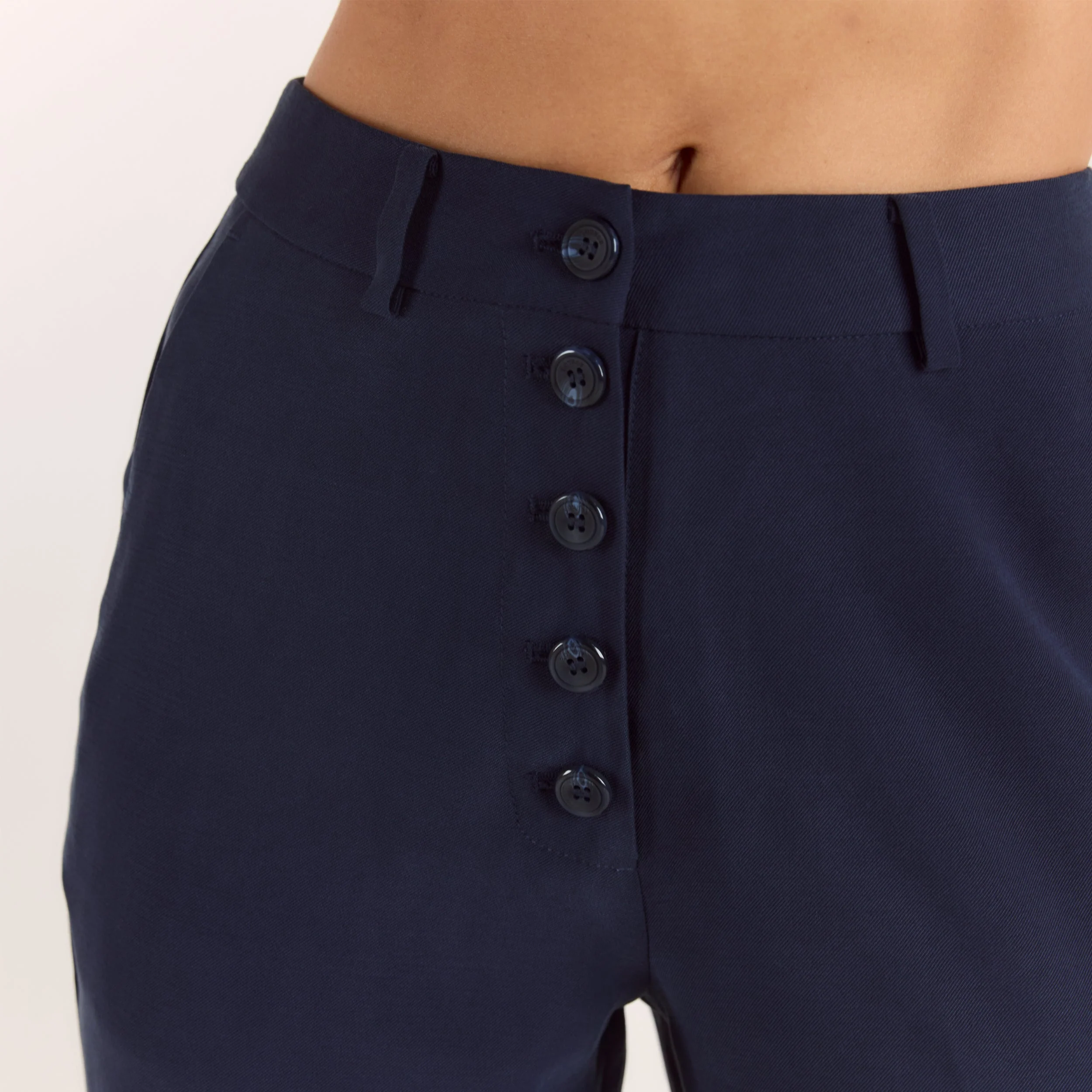90s Straight-Leg Pants - Navy - Image 4