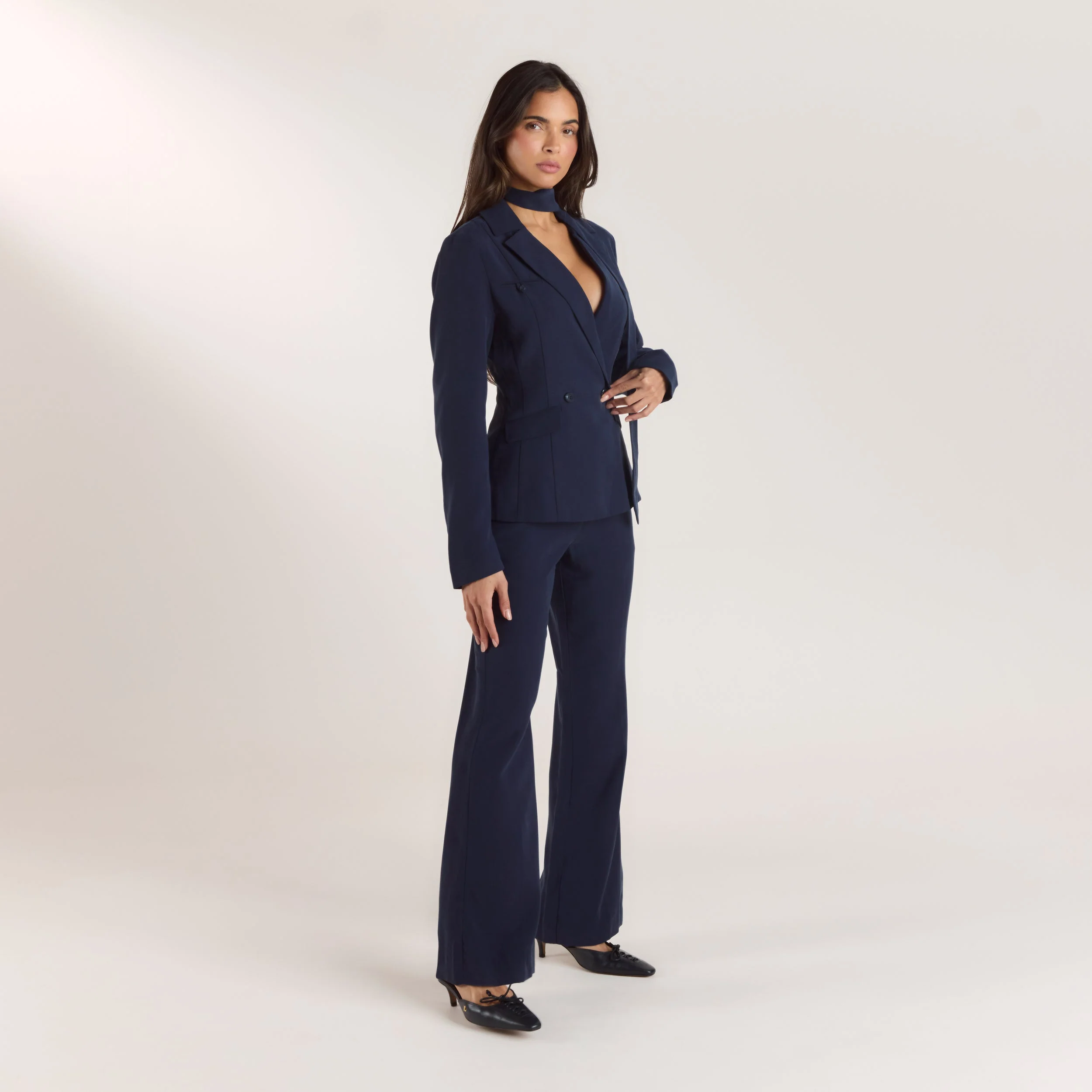 90s Straight-Leg Pants - Navy - Image 5