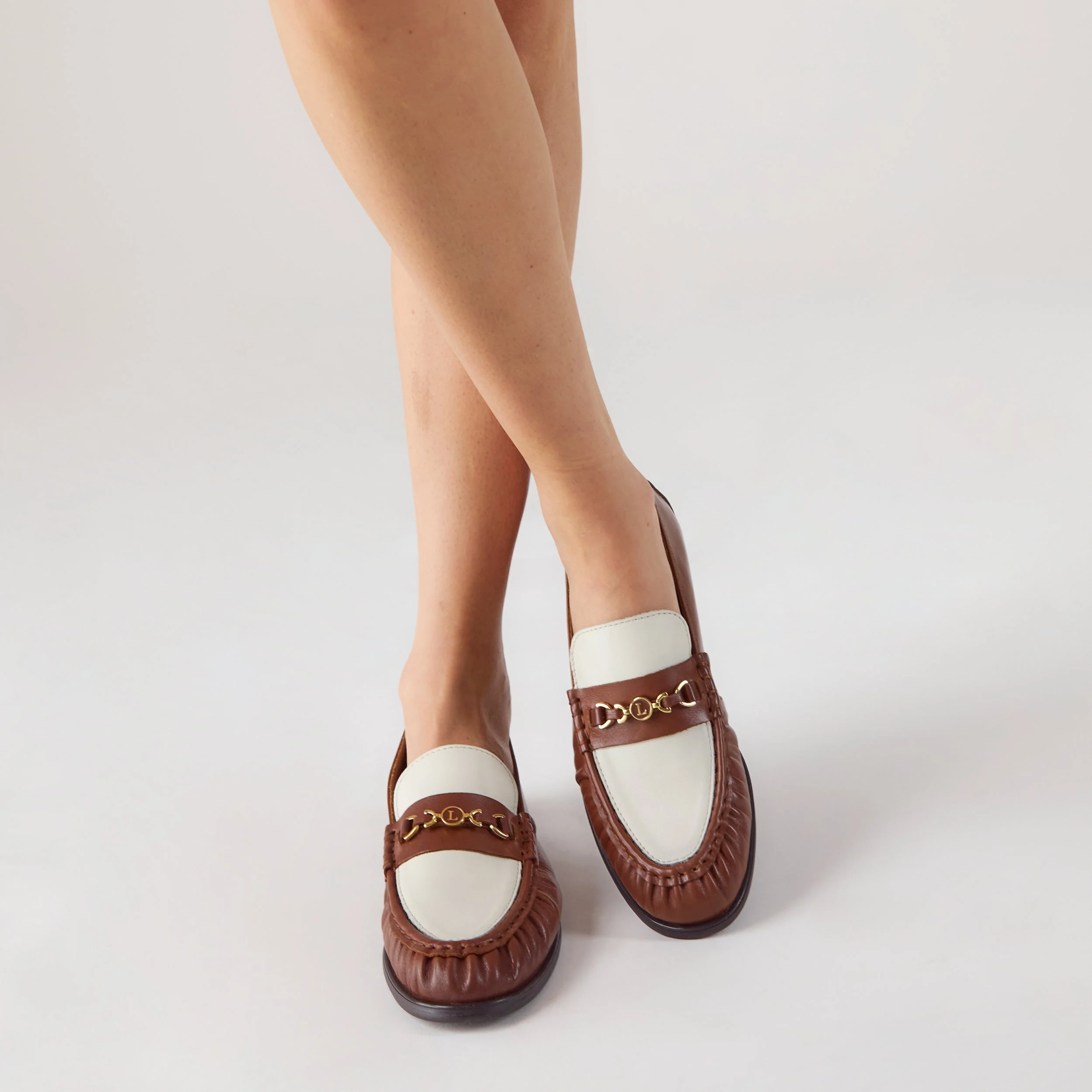 Agnes Loafers - Tan/Cream - Image 7