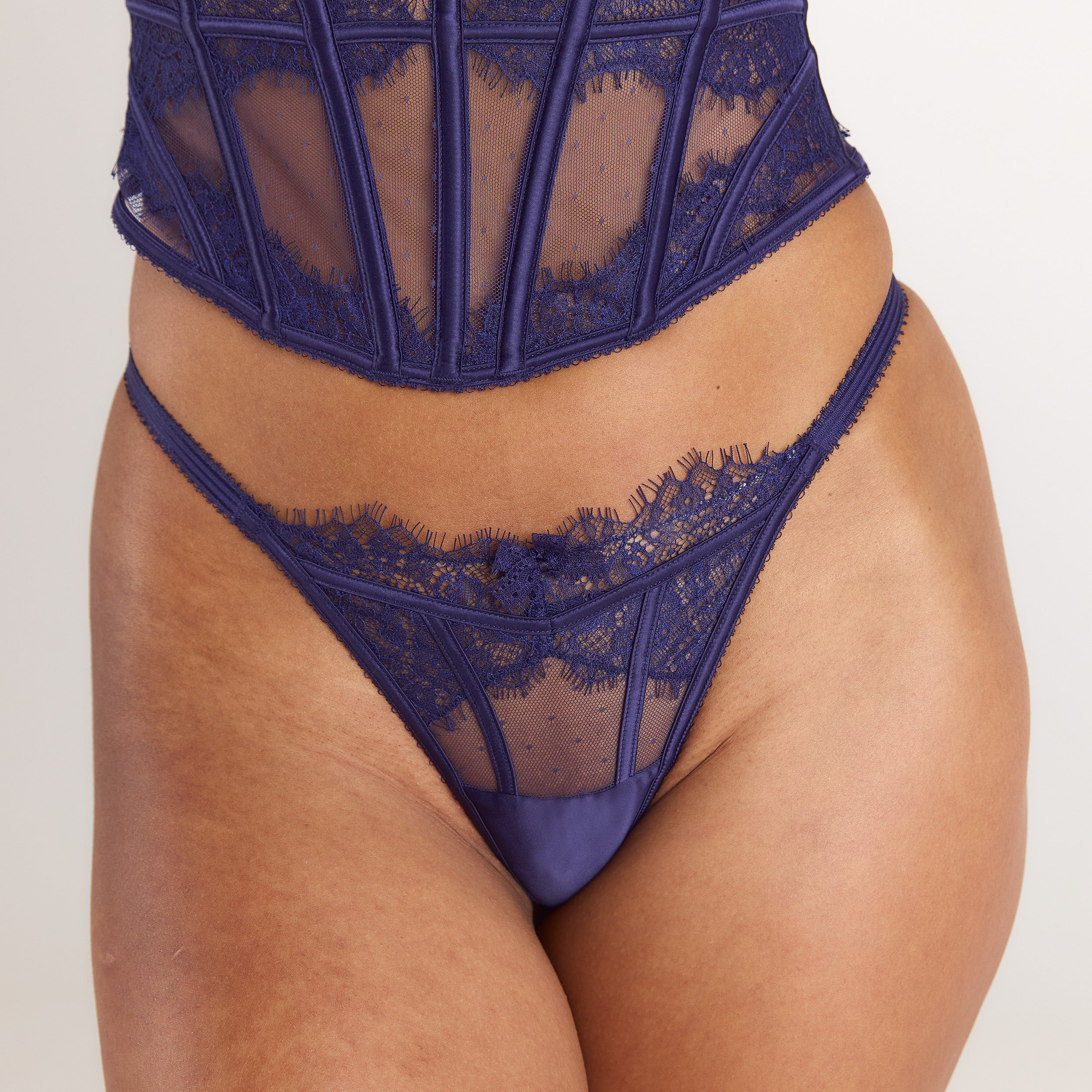 Alessia Corset (Set) - Navy - Image 7