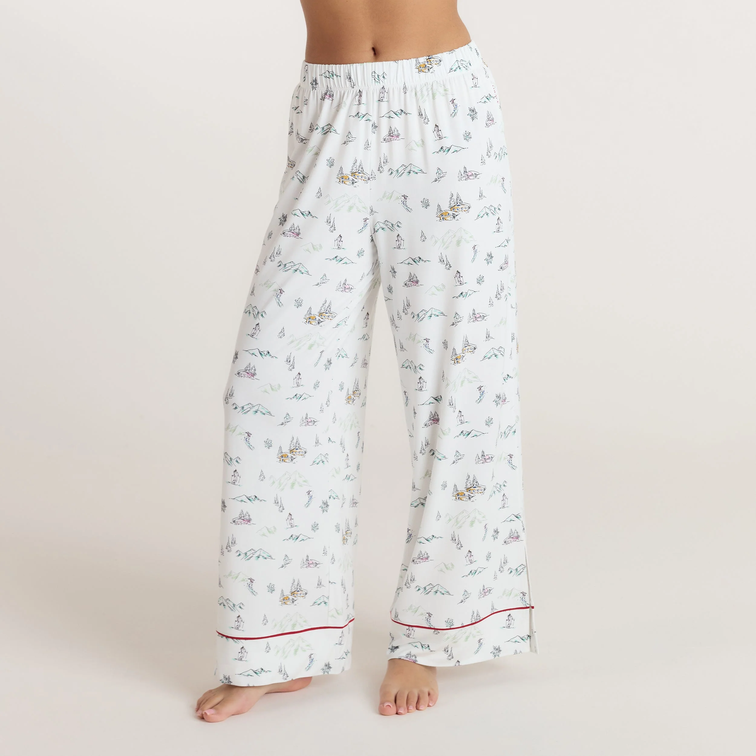 Alpine Dreams Pajama Bottoms - Ski Print - Image 3