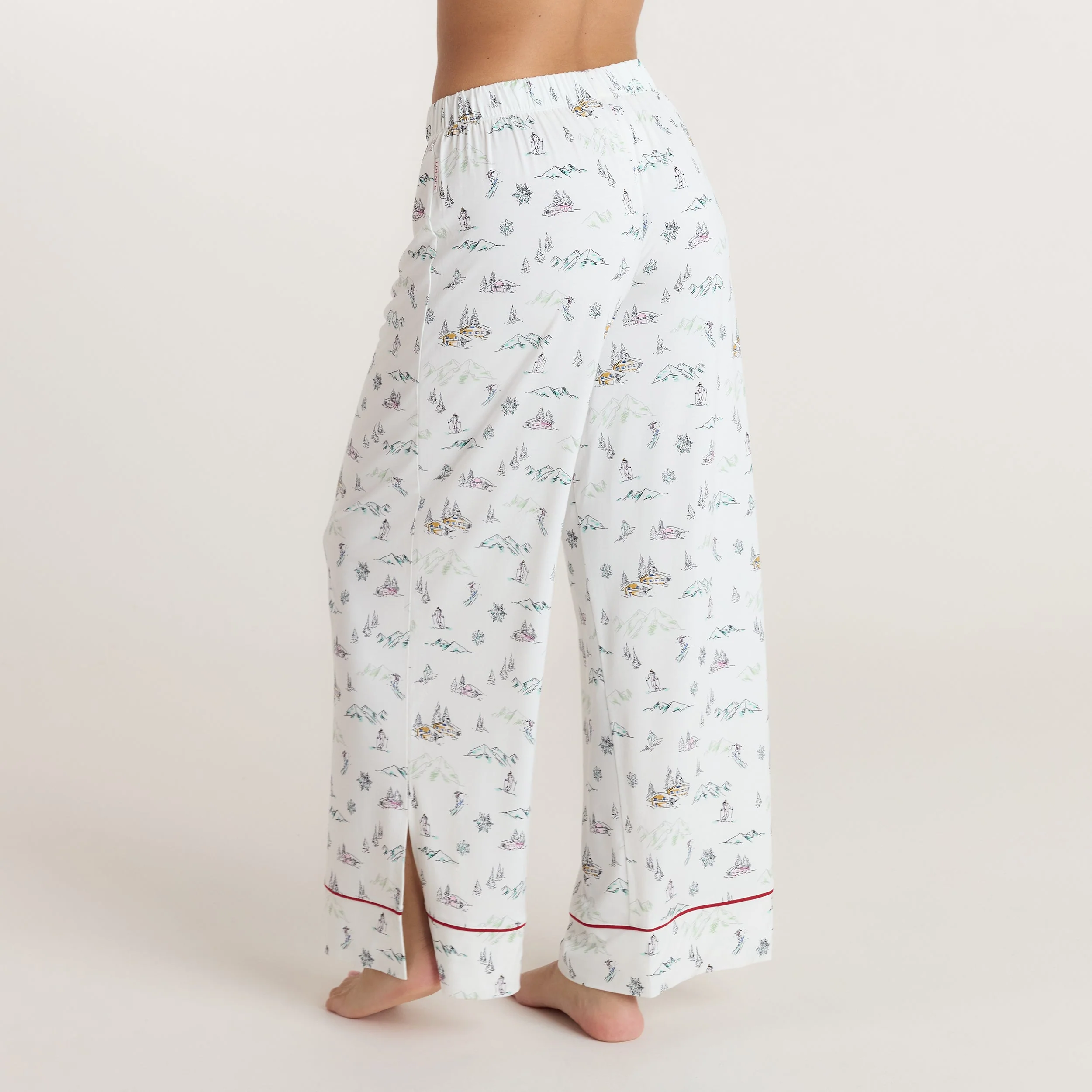 Alpine Dreams Pajama Bottoms - Ski Print - Image 5