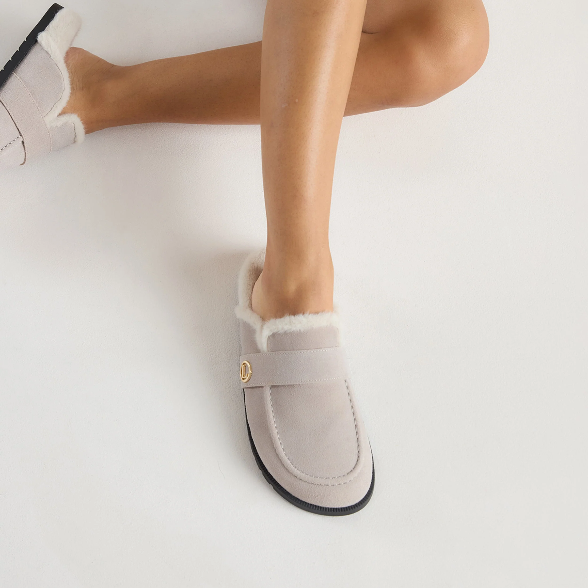 Amara Mules - Light Grey - Image 2