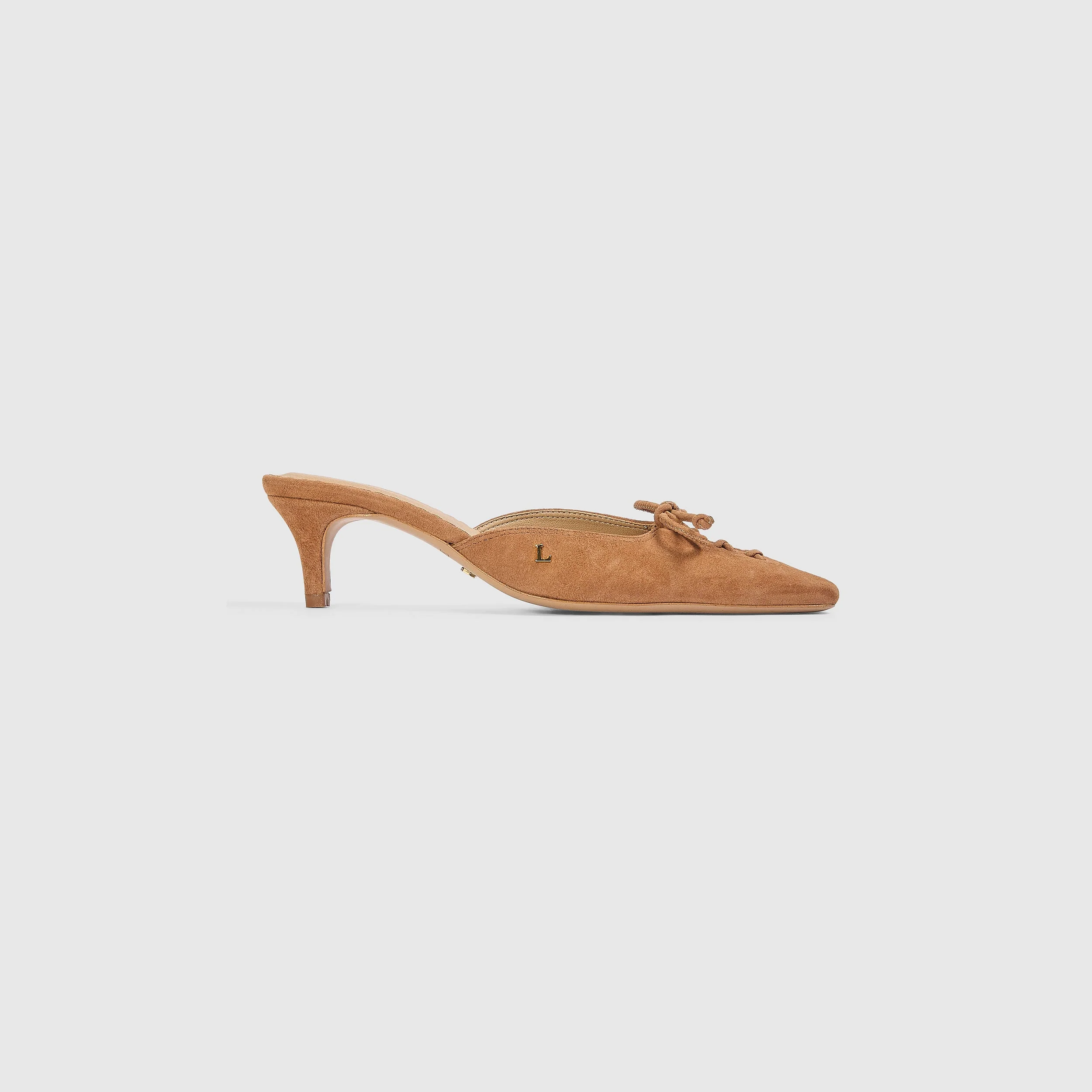 Annabelle Kitten Heels - Tan - Image 2
