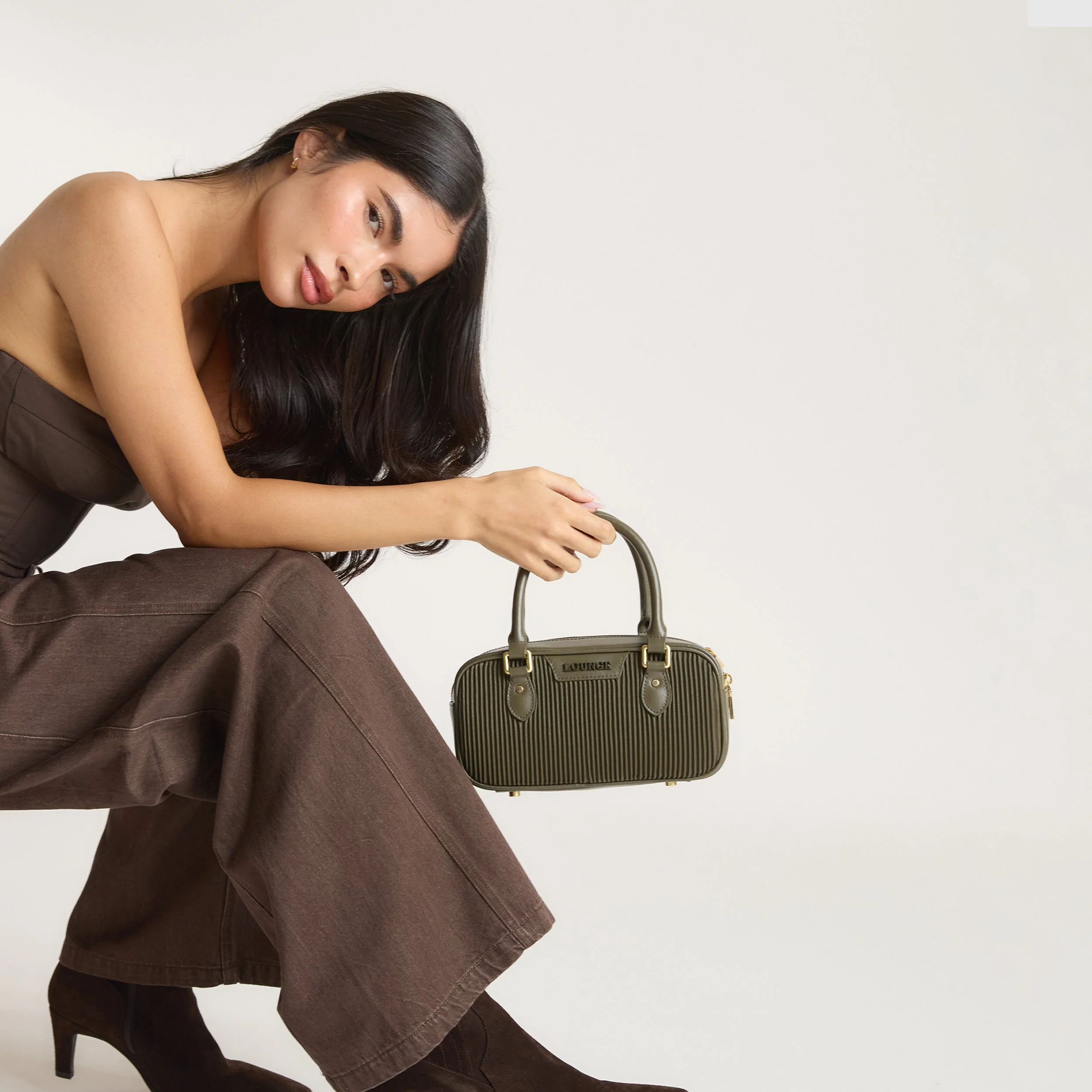Annika Bowling Bag - Olive - Image 7