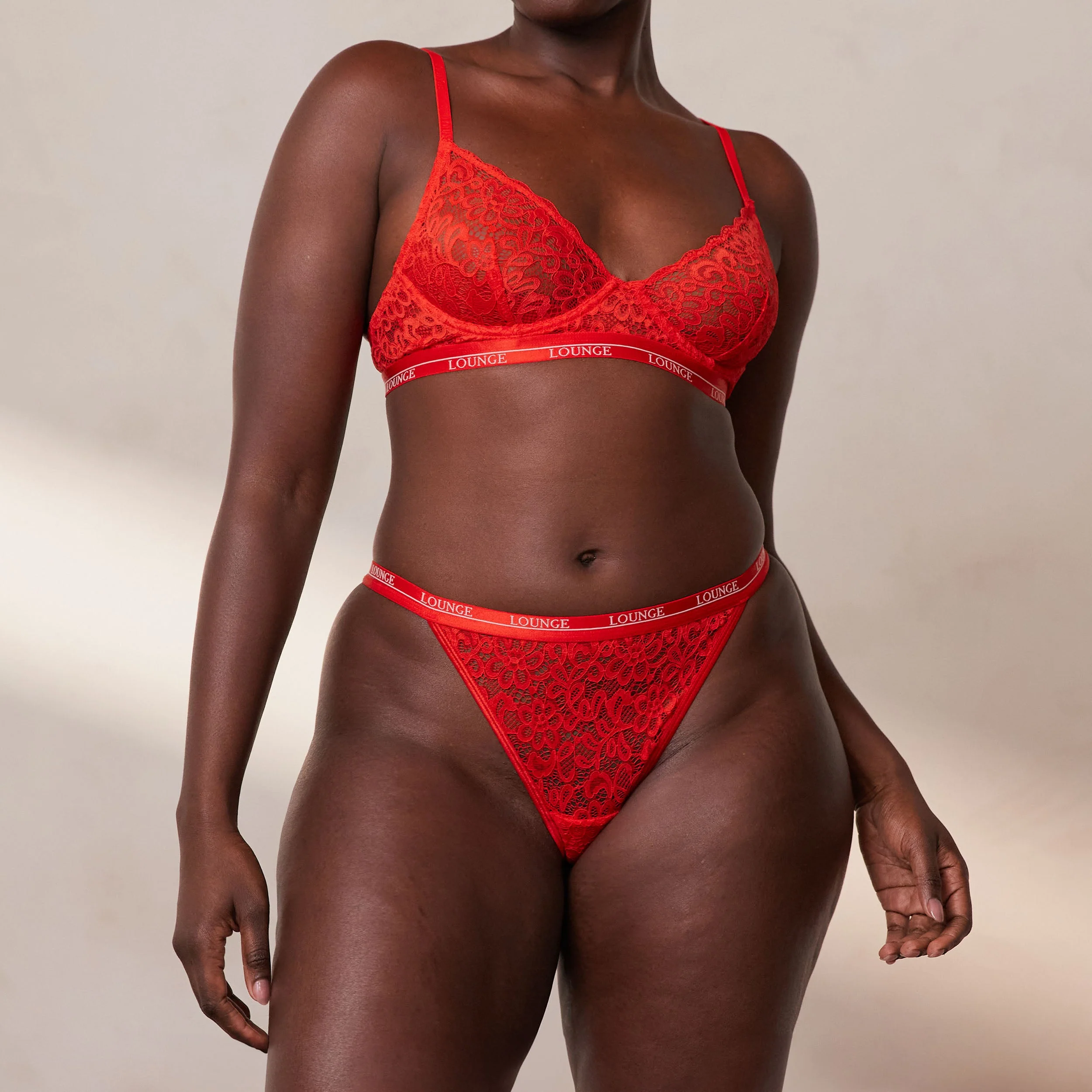 Balcony Bra  - Red - Image 9