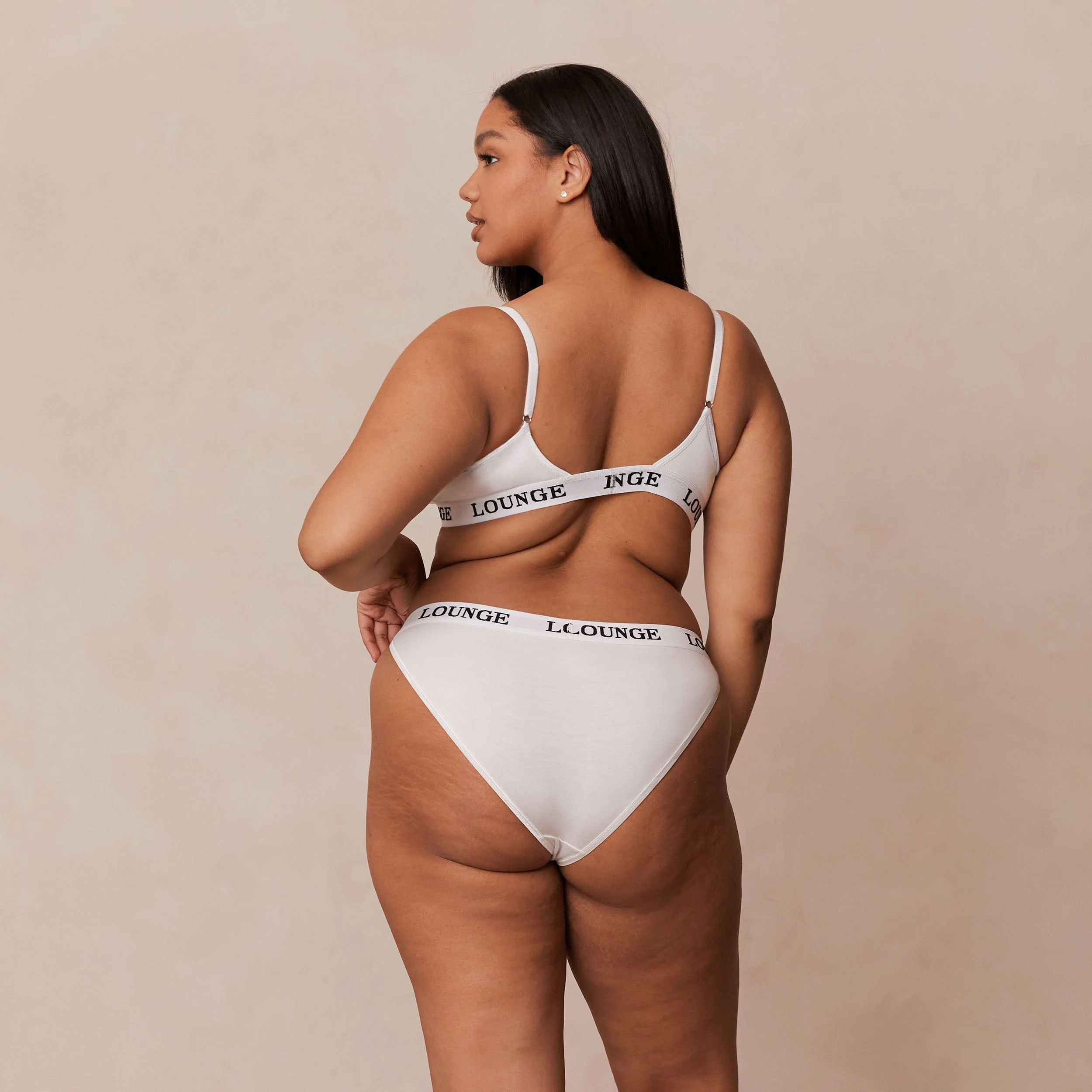 Bamboo Triangle Bra - All White - Image 20