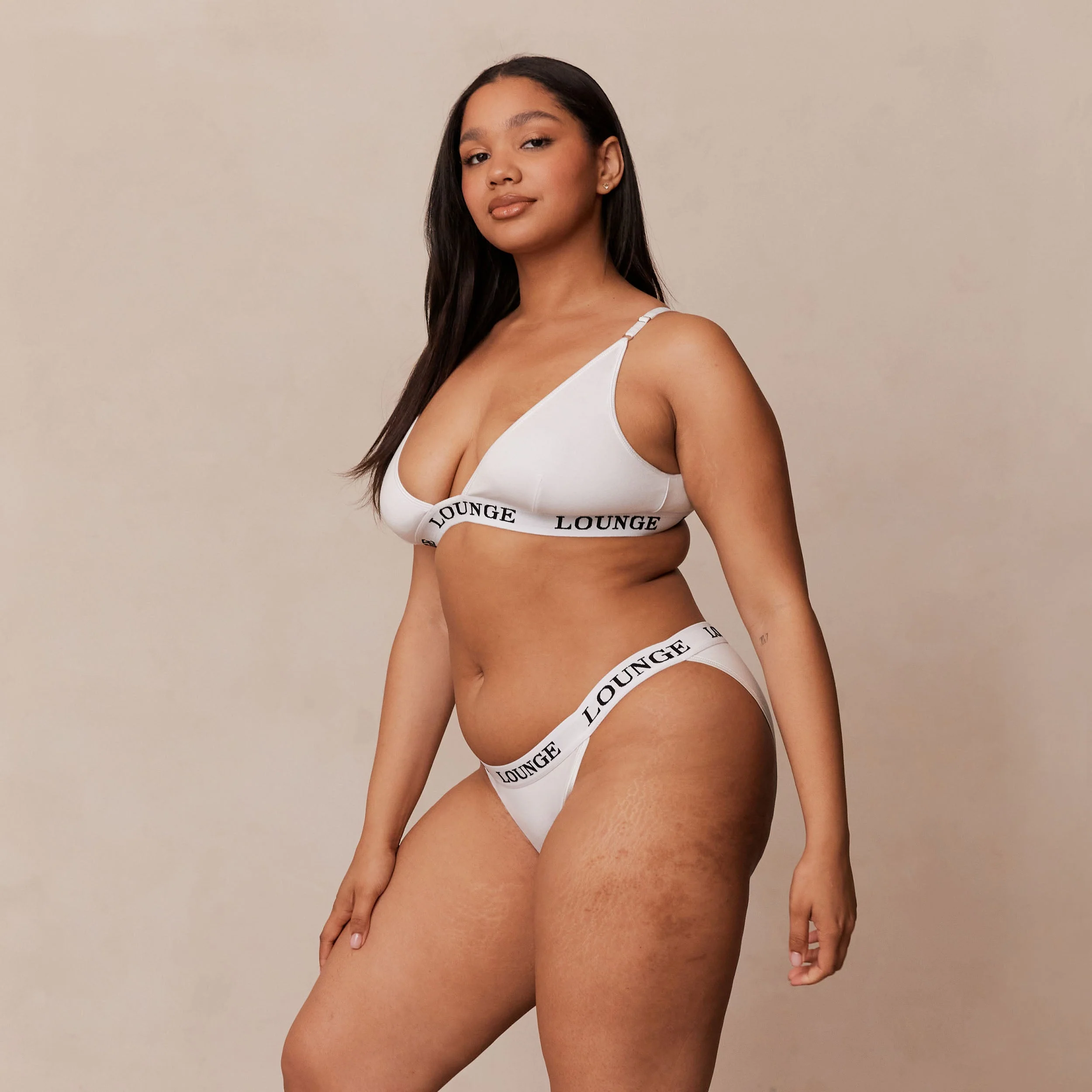 Bamboo Triangle Bra - All White - Image 23