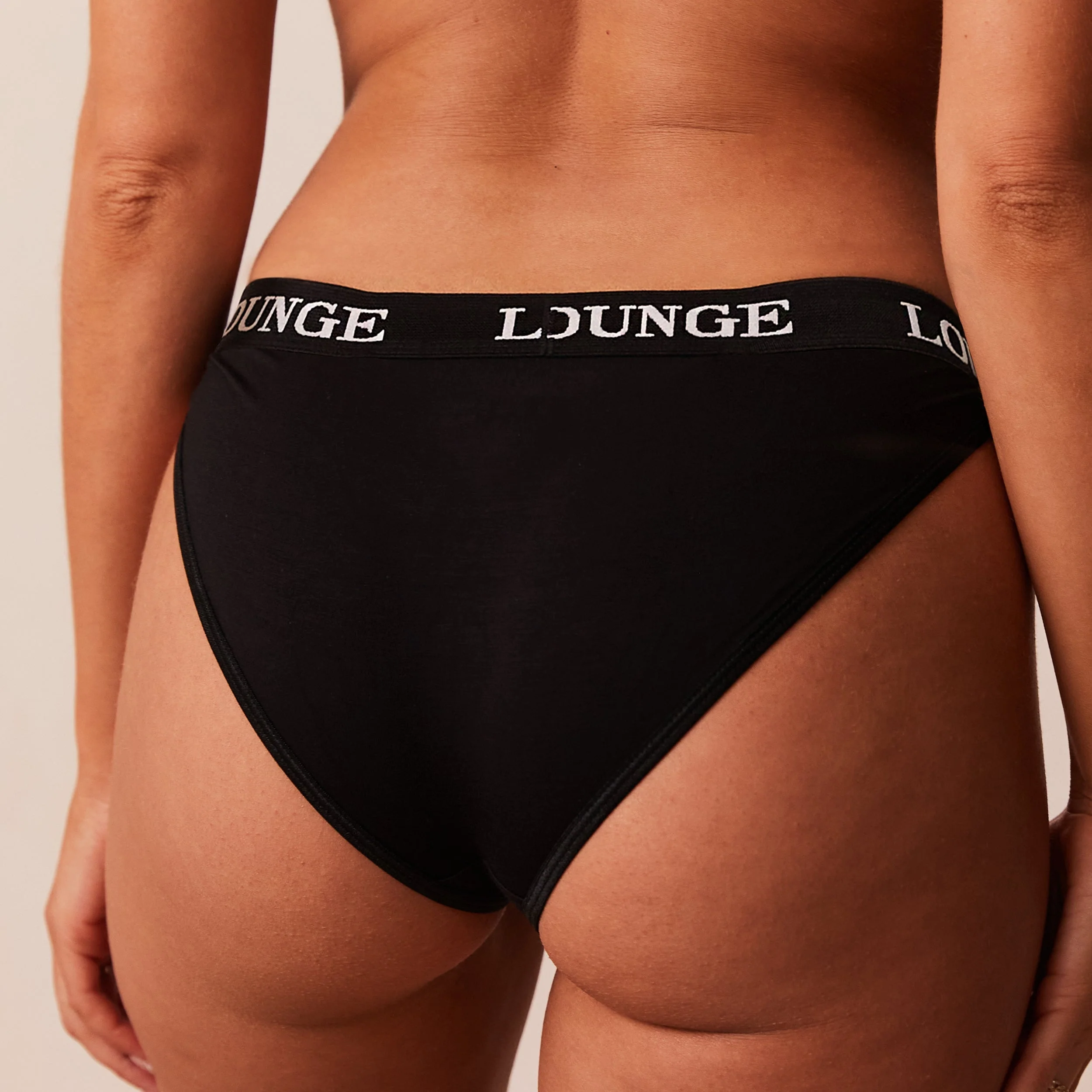 Bamboo Triangle Briefs - All Black - Image 3
