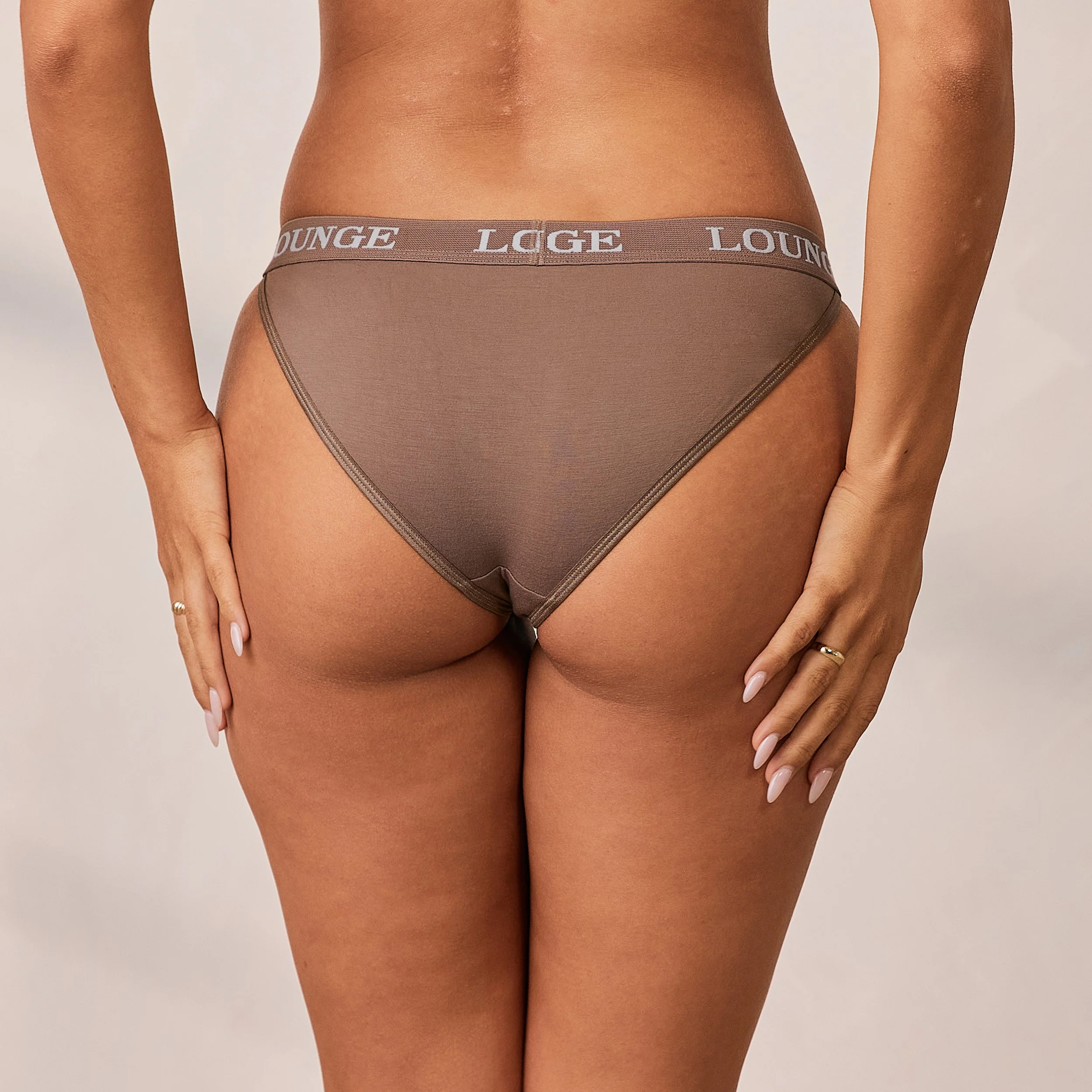 Bamboo Triangle Briefs - Coffee - Image 3