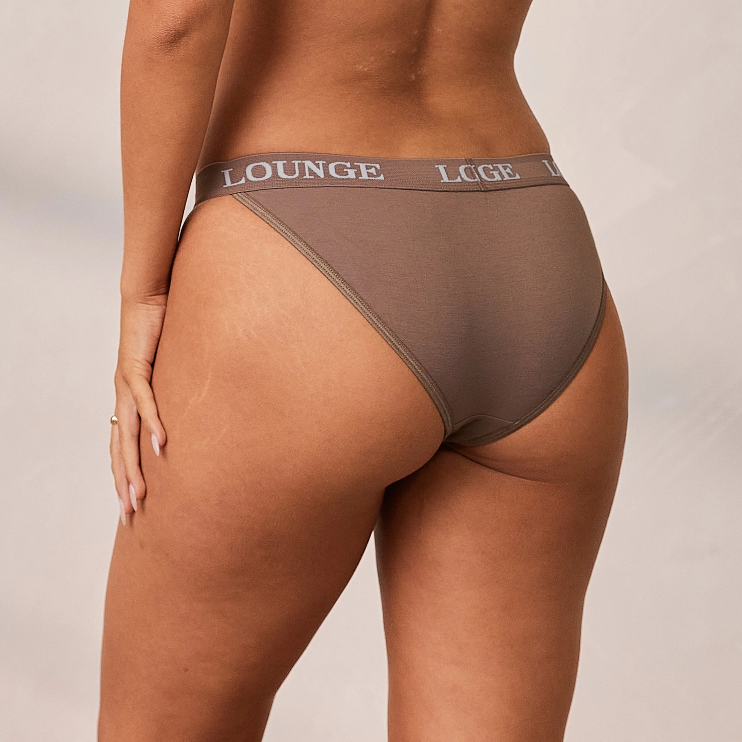 Bamboo Triangle Briefs - Coffee - Image 4