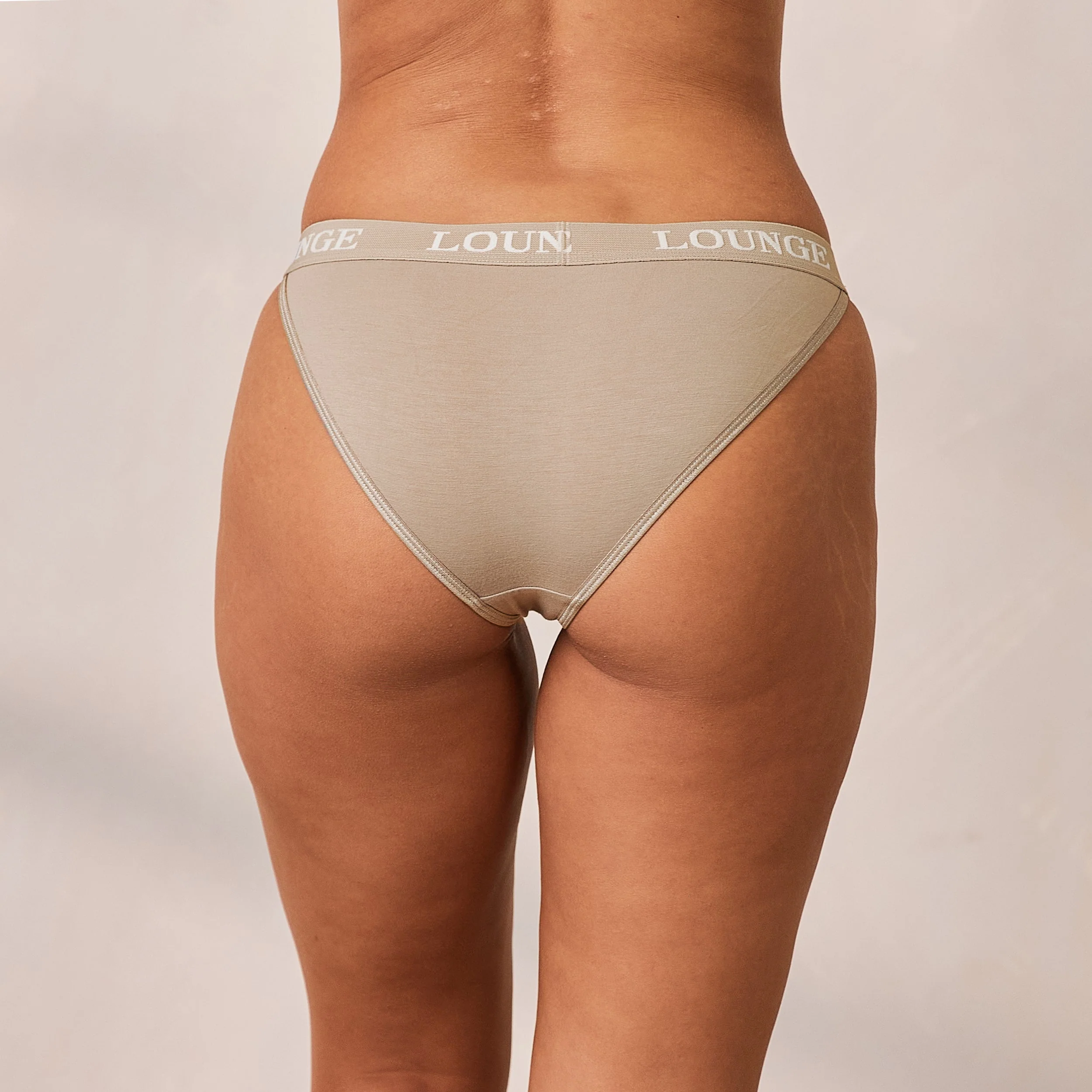 Bamboo Triangle Briefs - Oat - Image 3