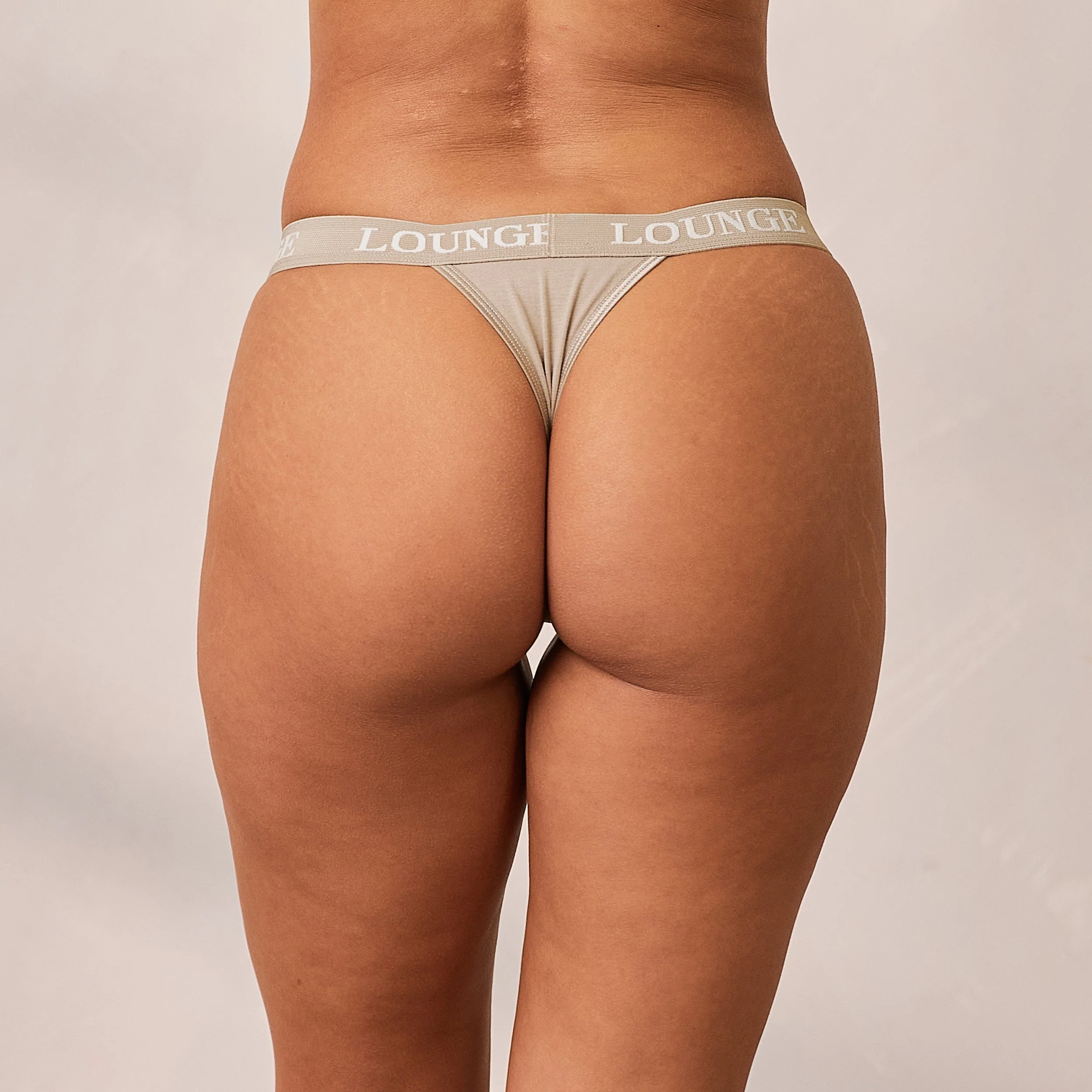 Bamboo Triangle Thong - Oat - Image 3