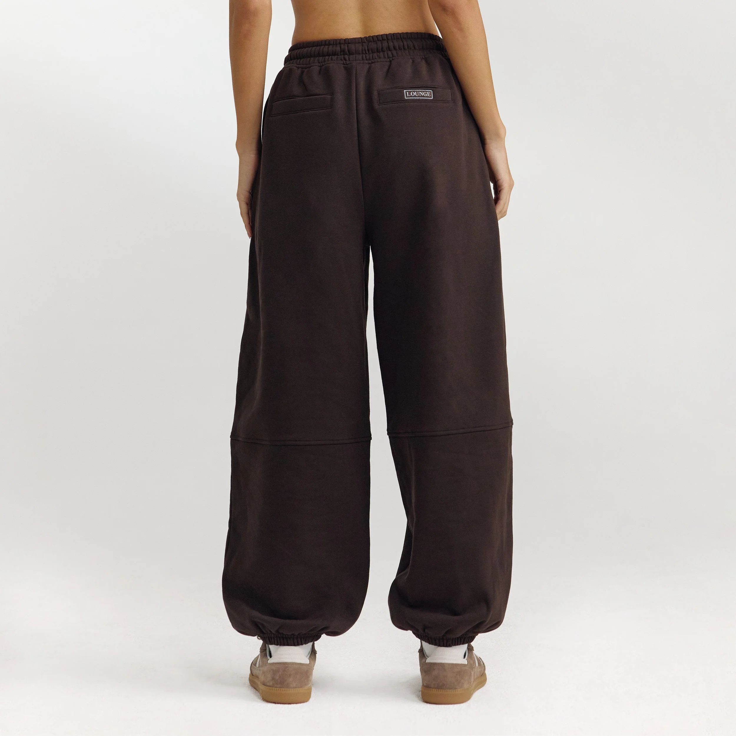Barrel Leg Sweatpants - Dark Chocolate - Image 5