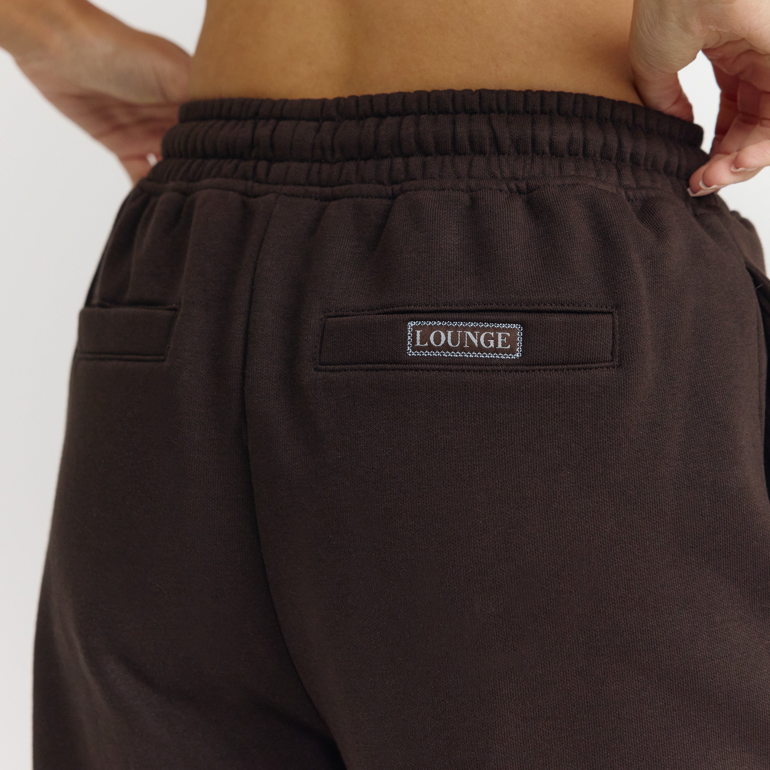 Barrel Leg Sweatpants - Dark Chocolate - Image 6