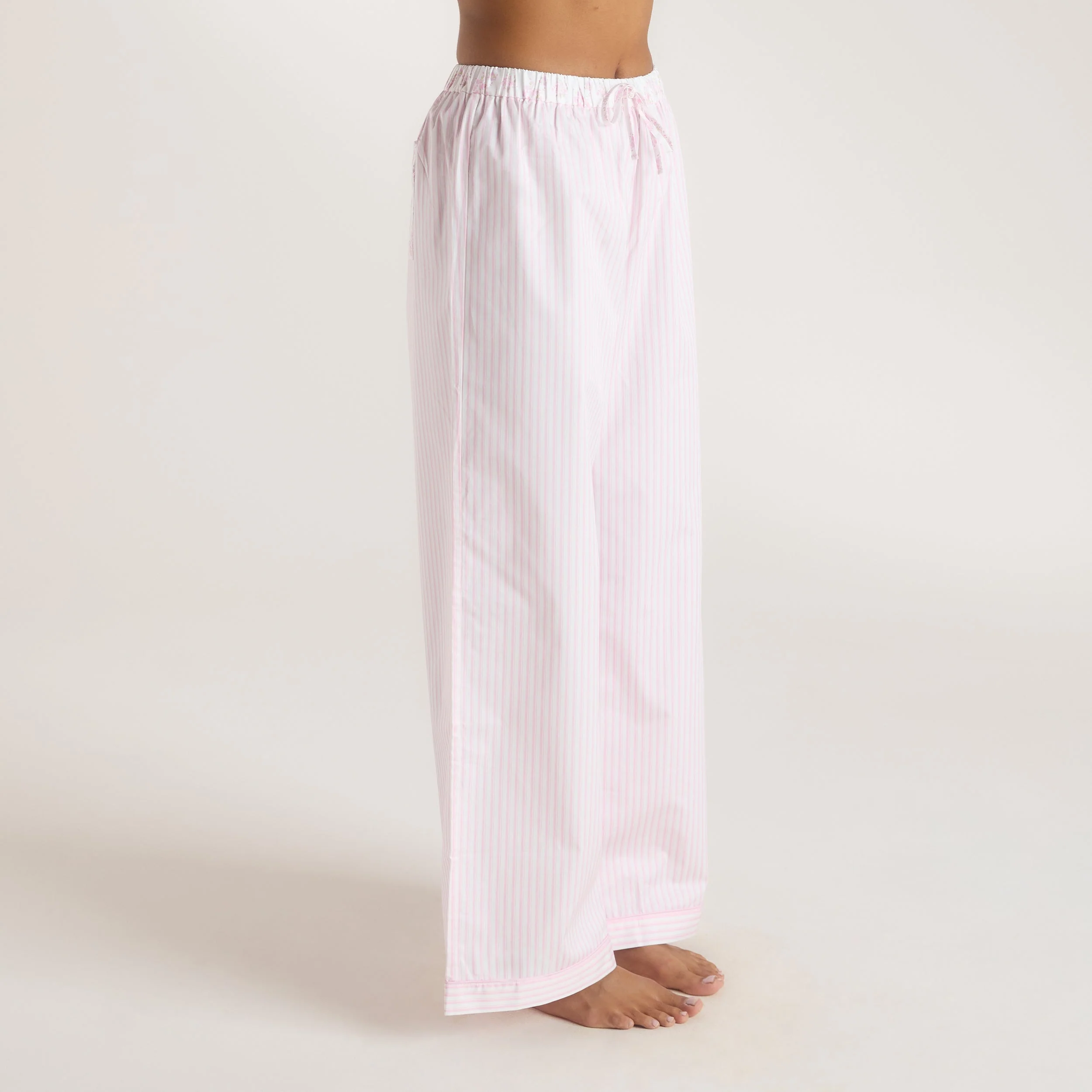 Bloom & Stripe Pajama Pants - Pink - Image 4
