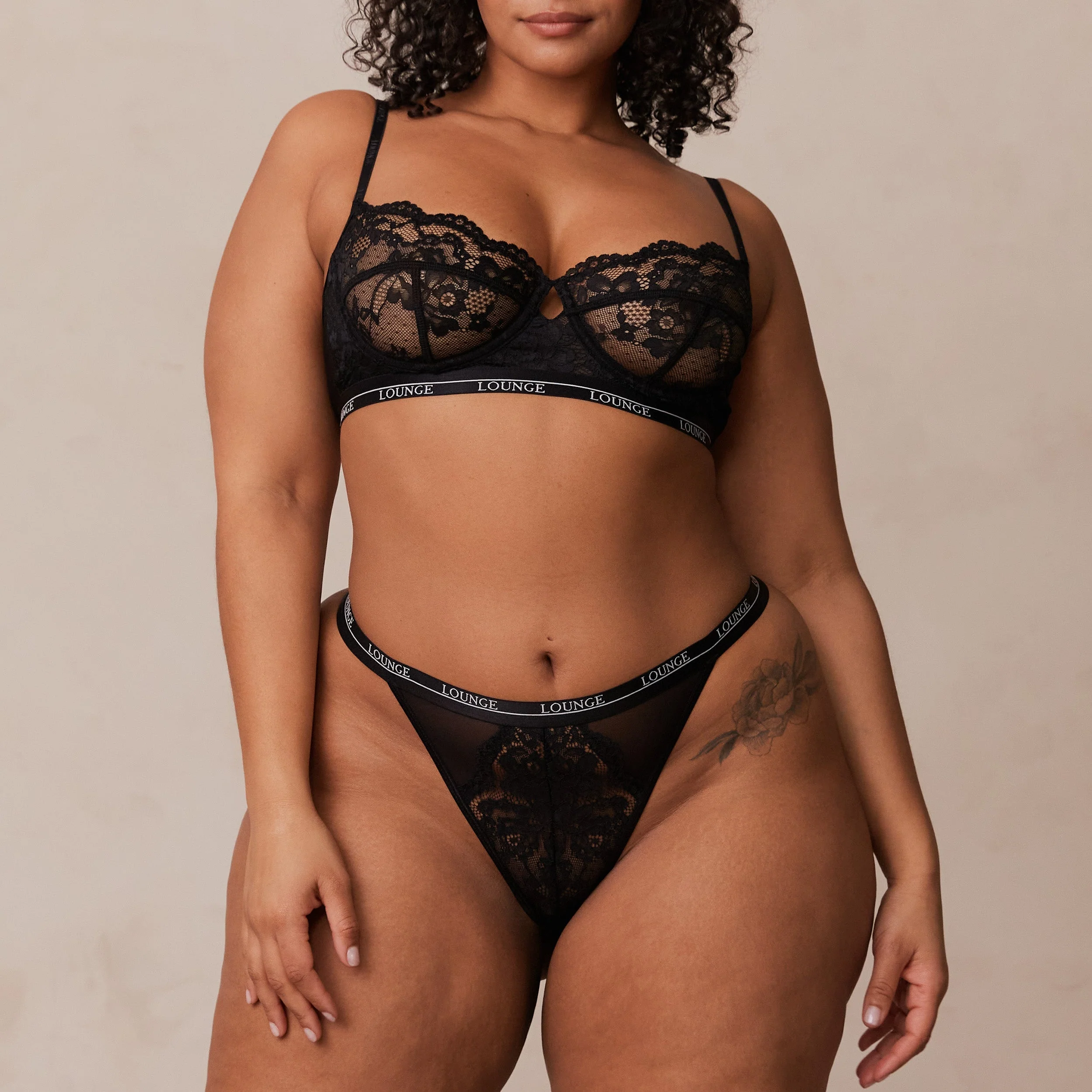 Blossom Balcony Bra - Black - Image 7