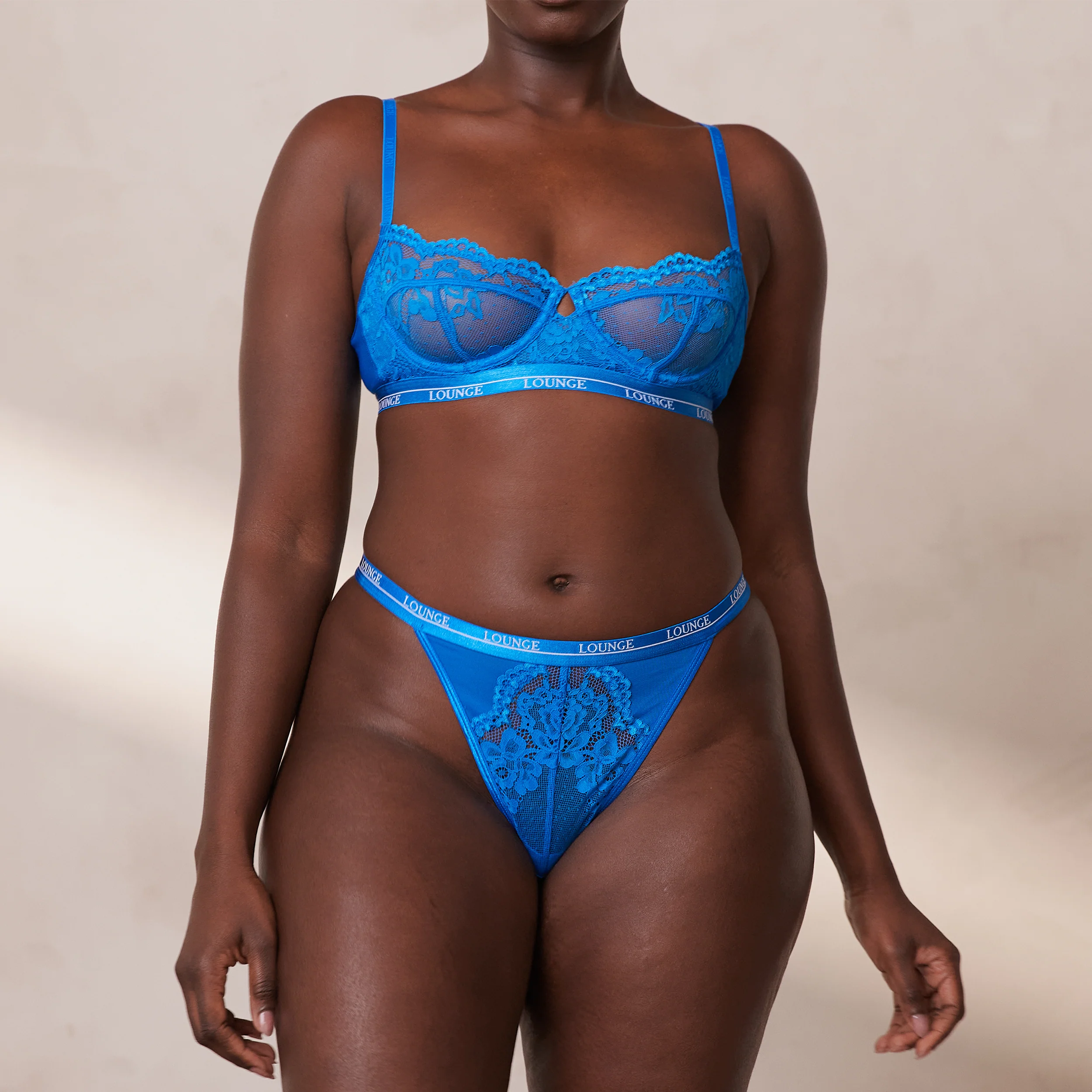 Blossom Balcony Bra - Cobalt Blue - Image 9