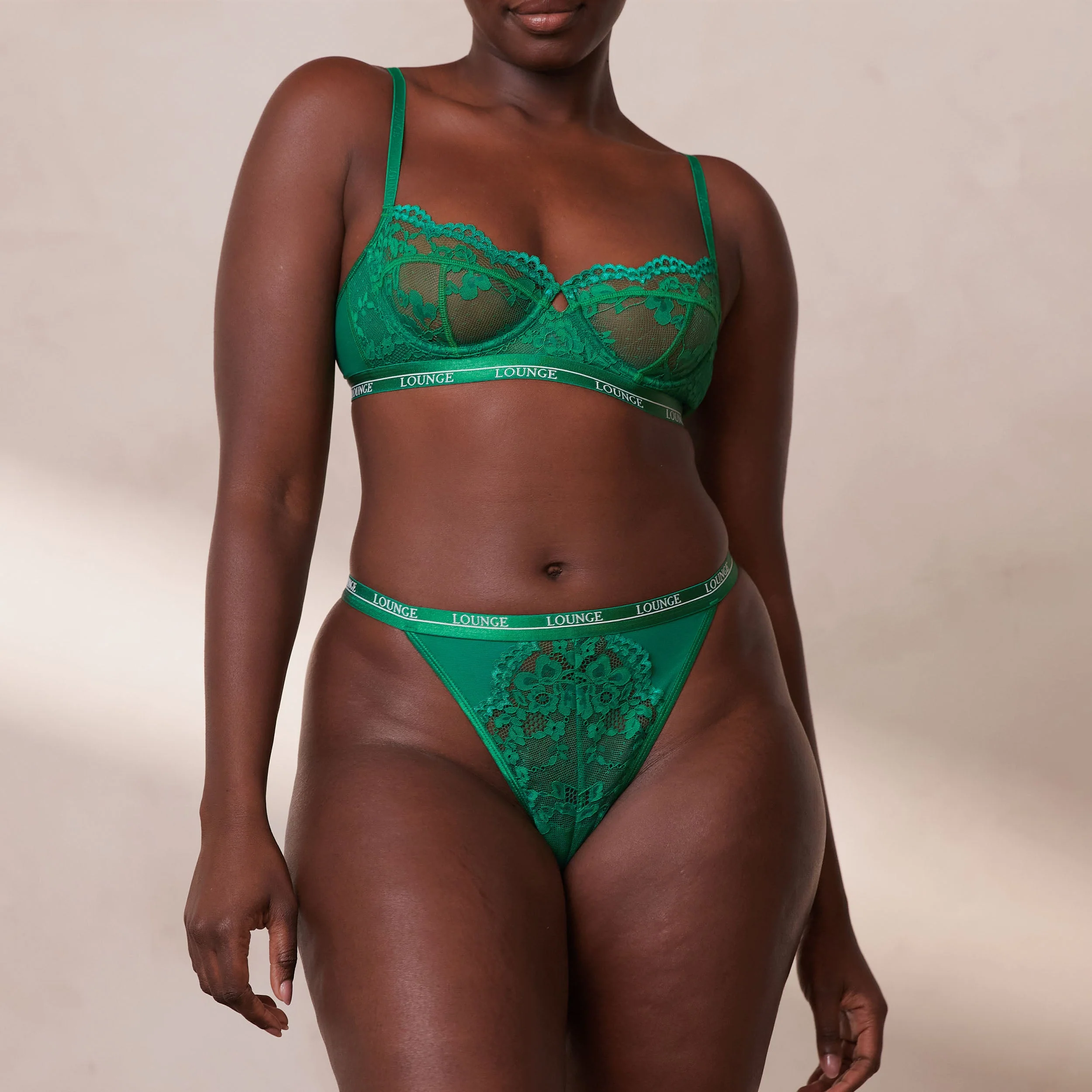 Blossom Balcony Bra  - Emerald - Image 7