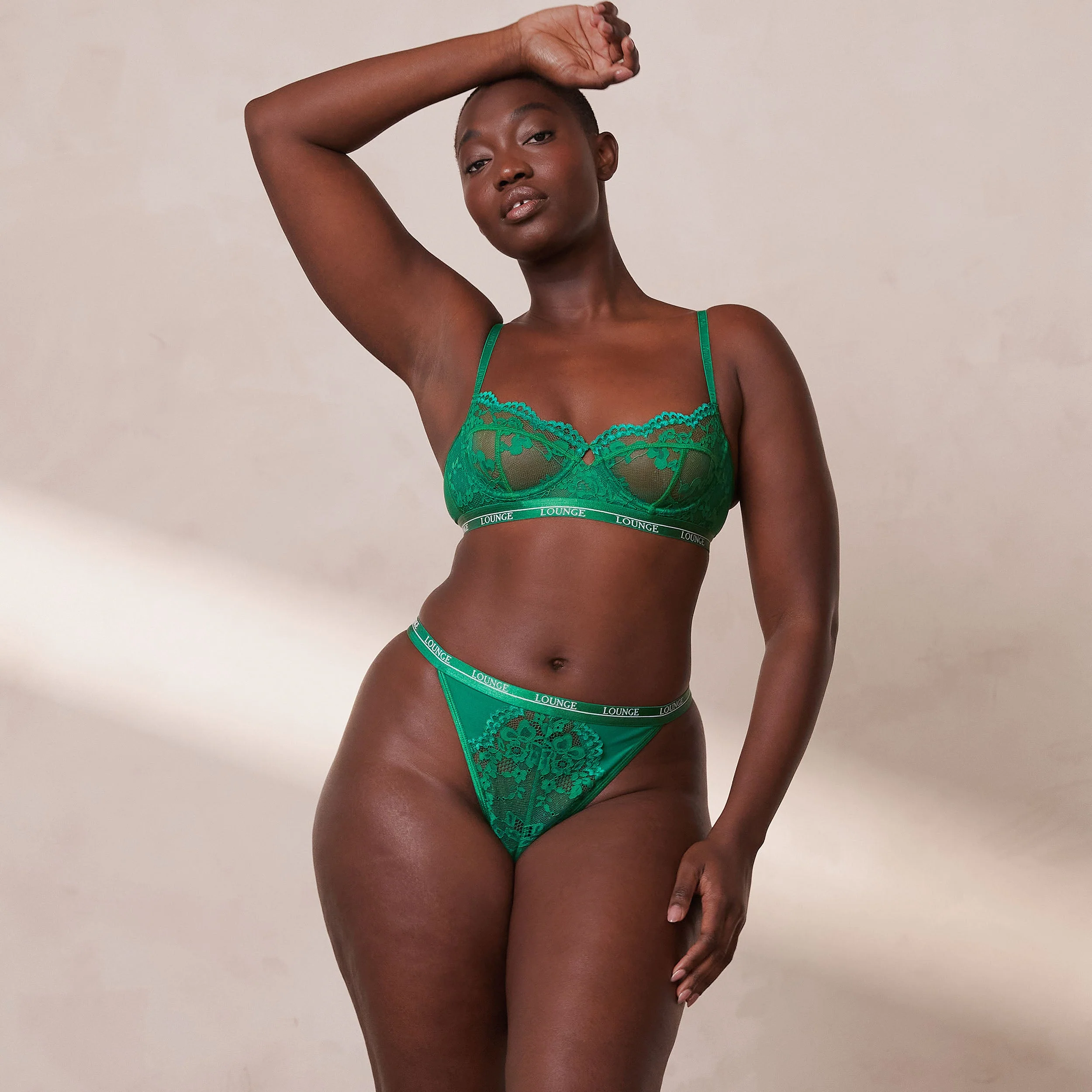 Blossom Balcony Bra  - Emerald - Image 9