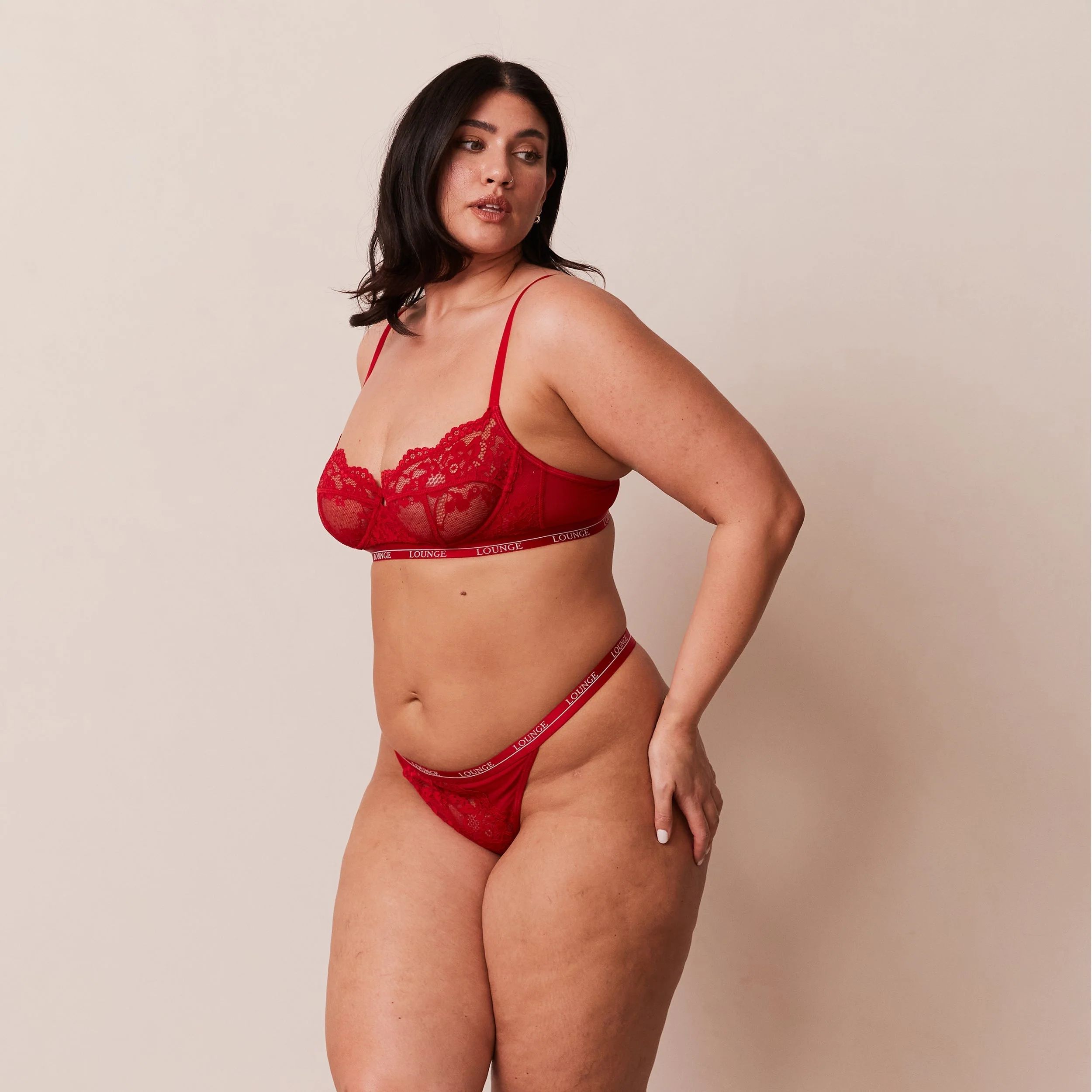 Blossom Balcony Bra - Maroon - Image 11