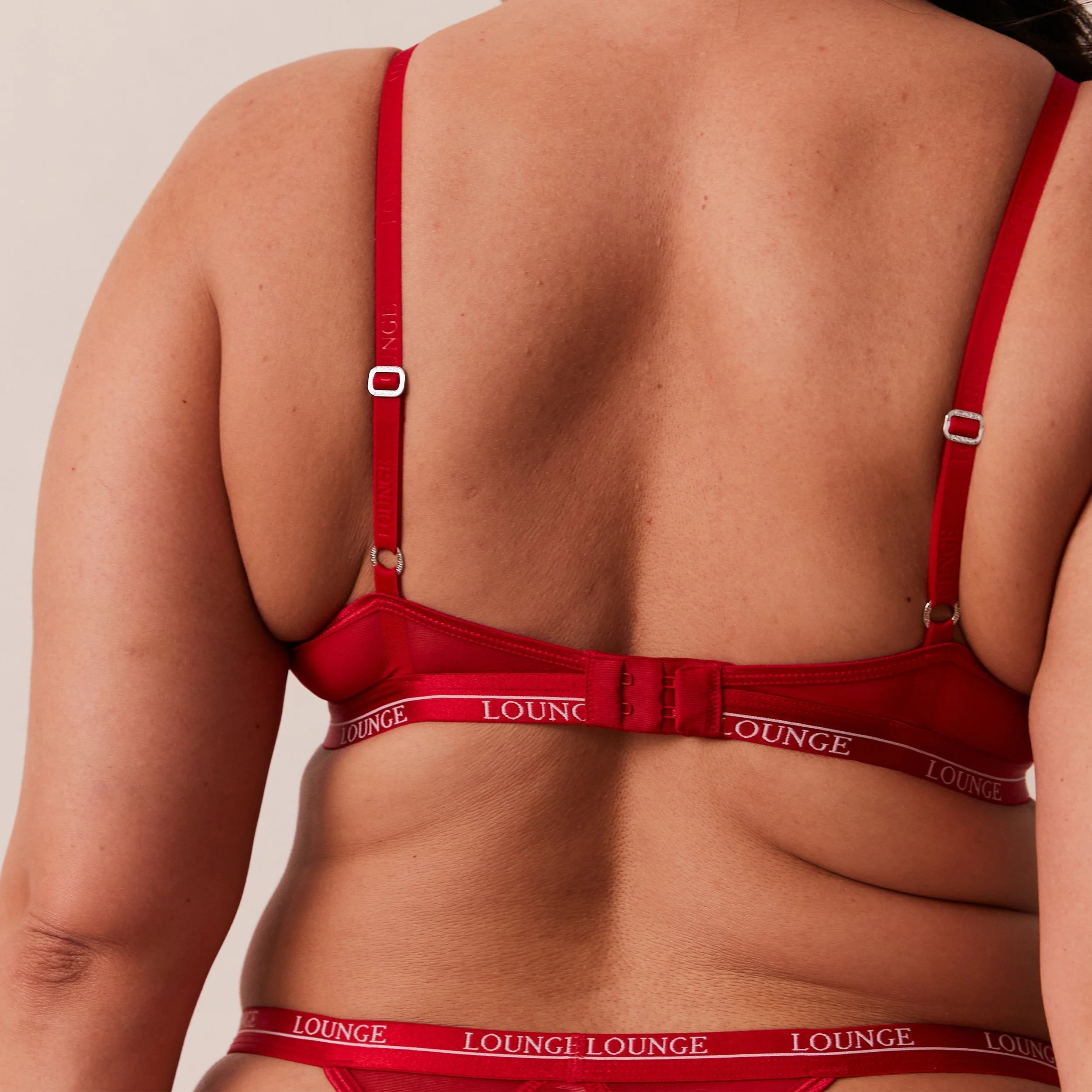 Blossom Balcony Bra - Maroon - Image 12