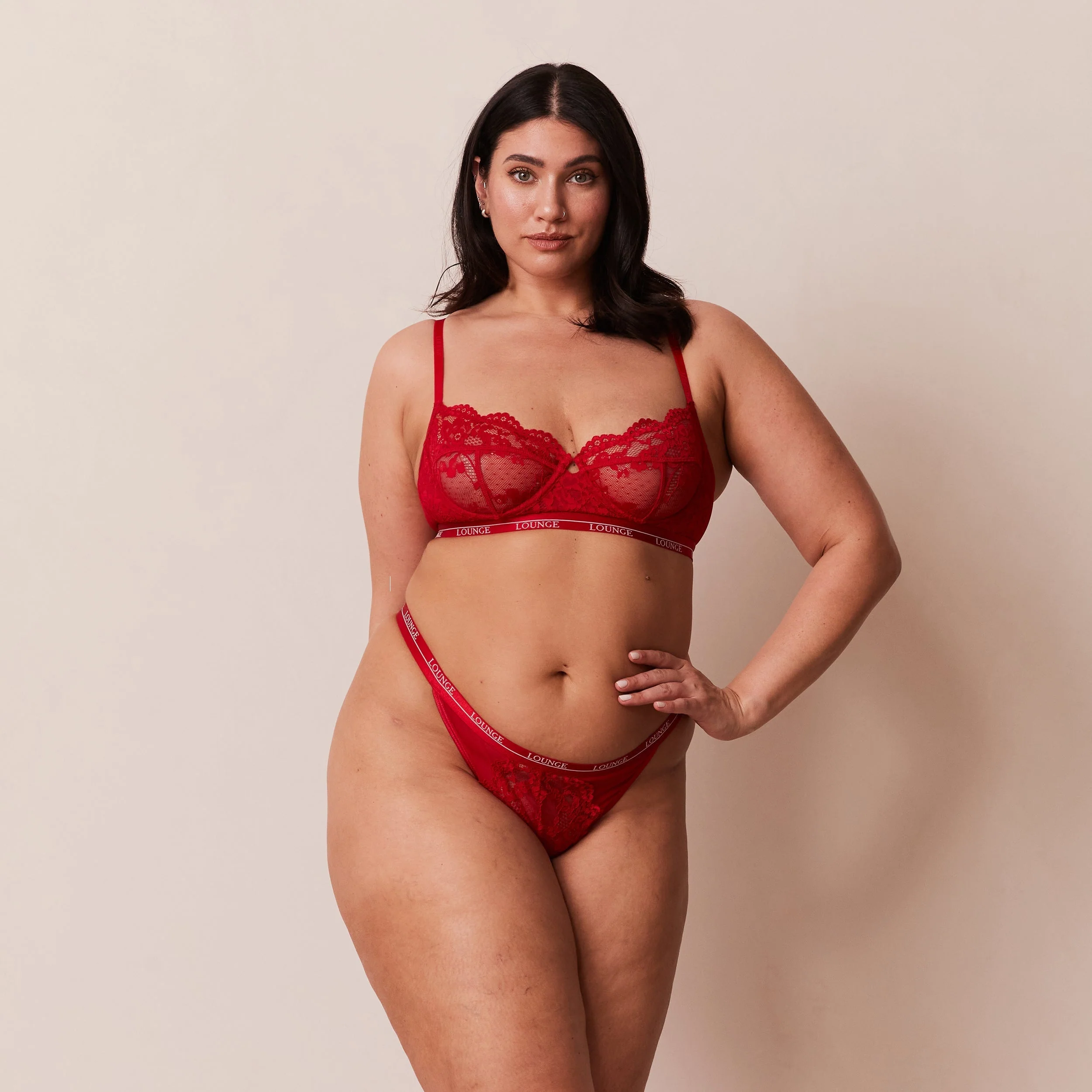 Blossom Balcony Bra - Maroon - Image 7