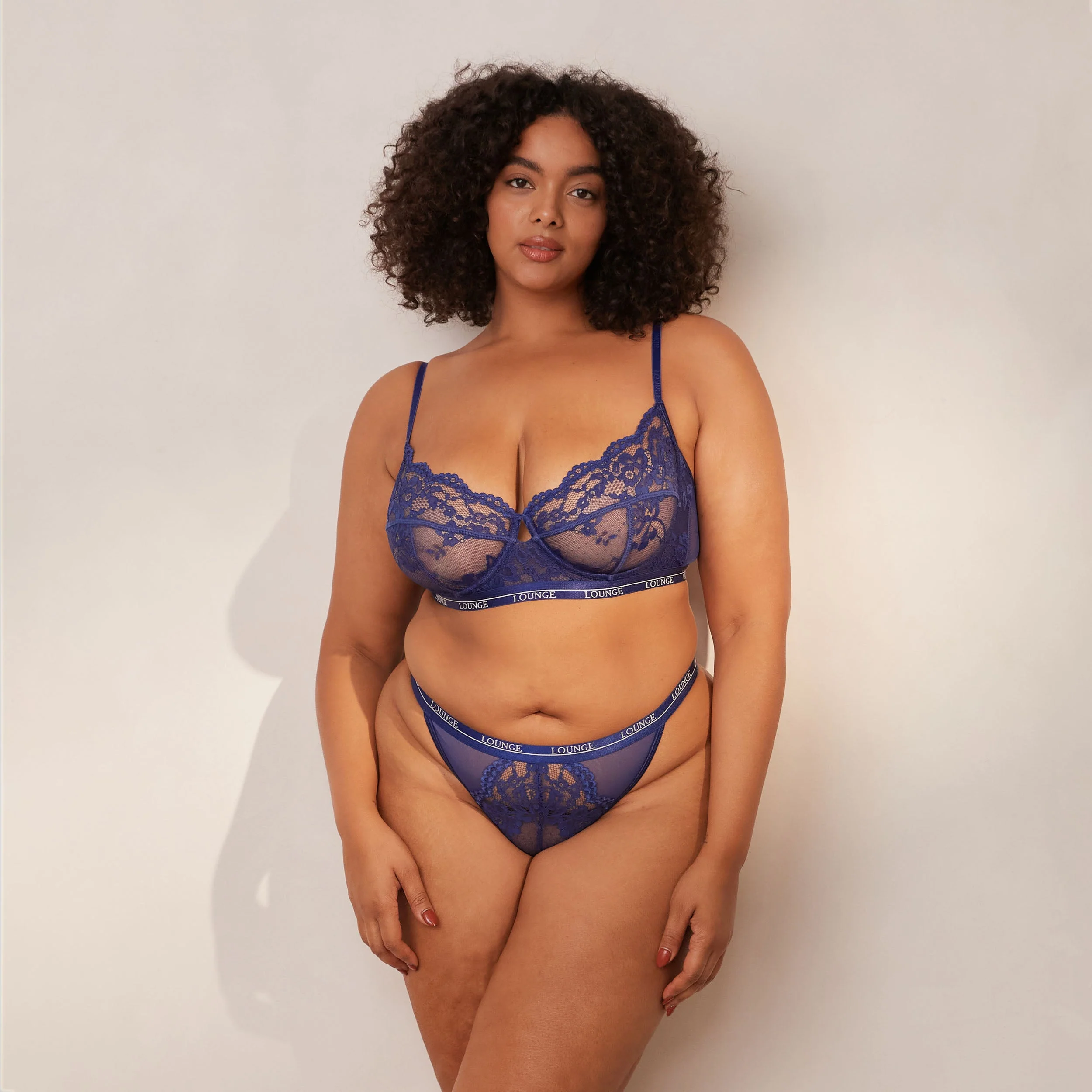 Blossom Balcony Bra - Navy - Image 9