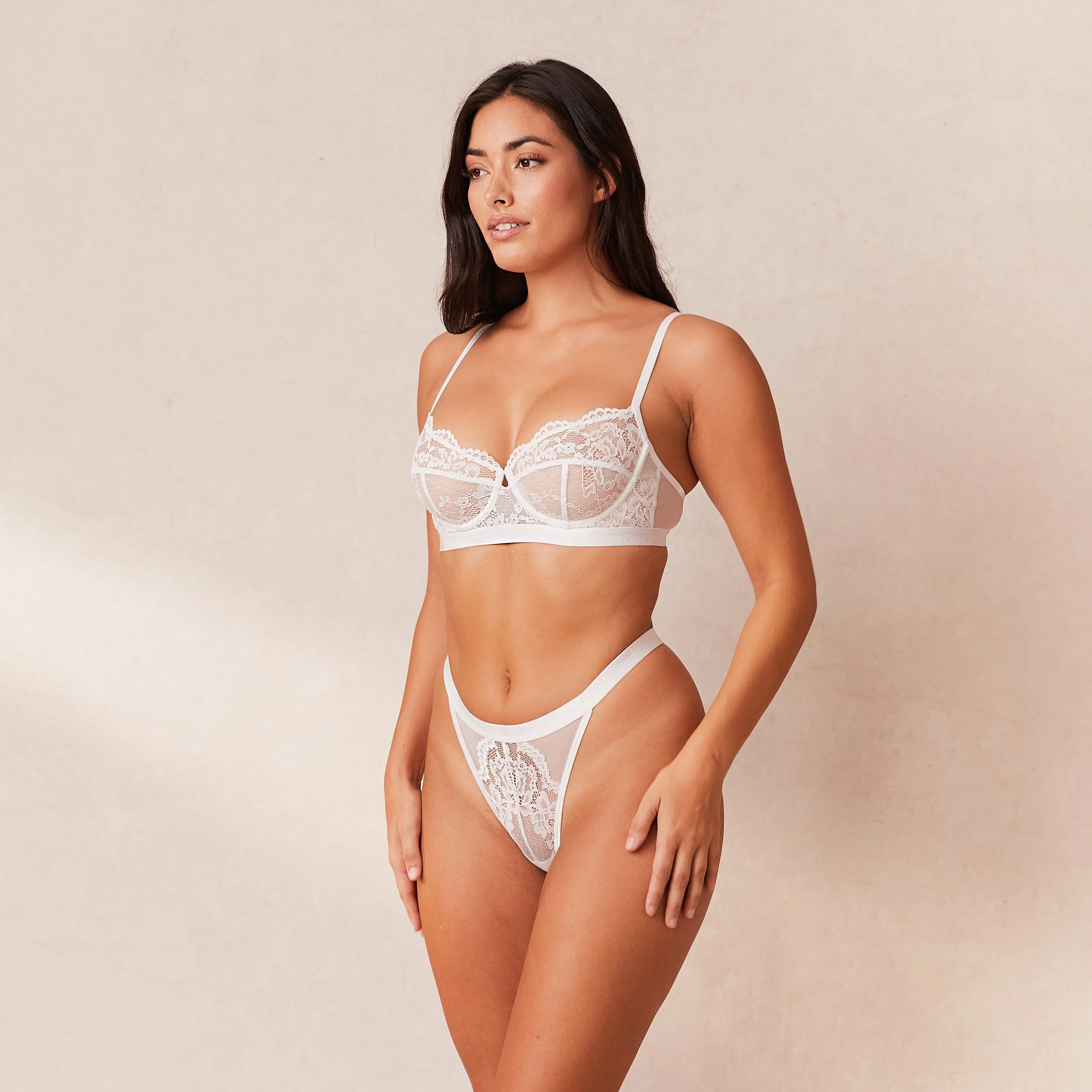 Blossom Balcony Bra - White - Image 5