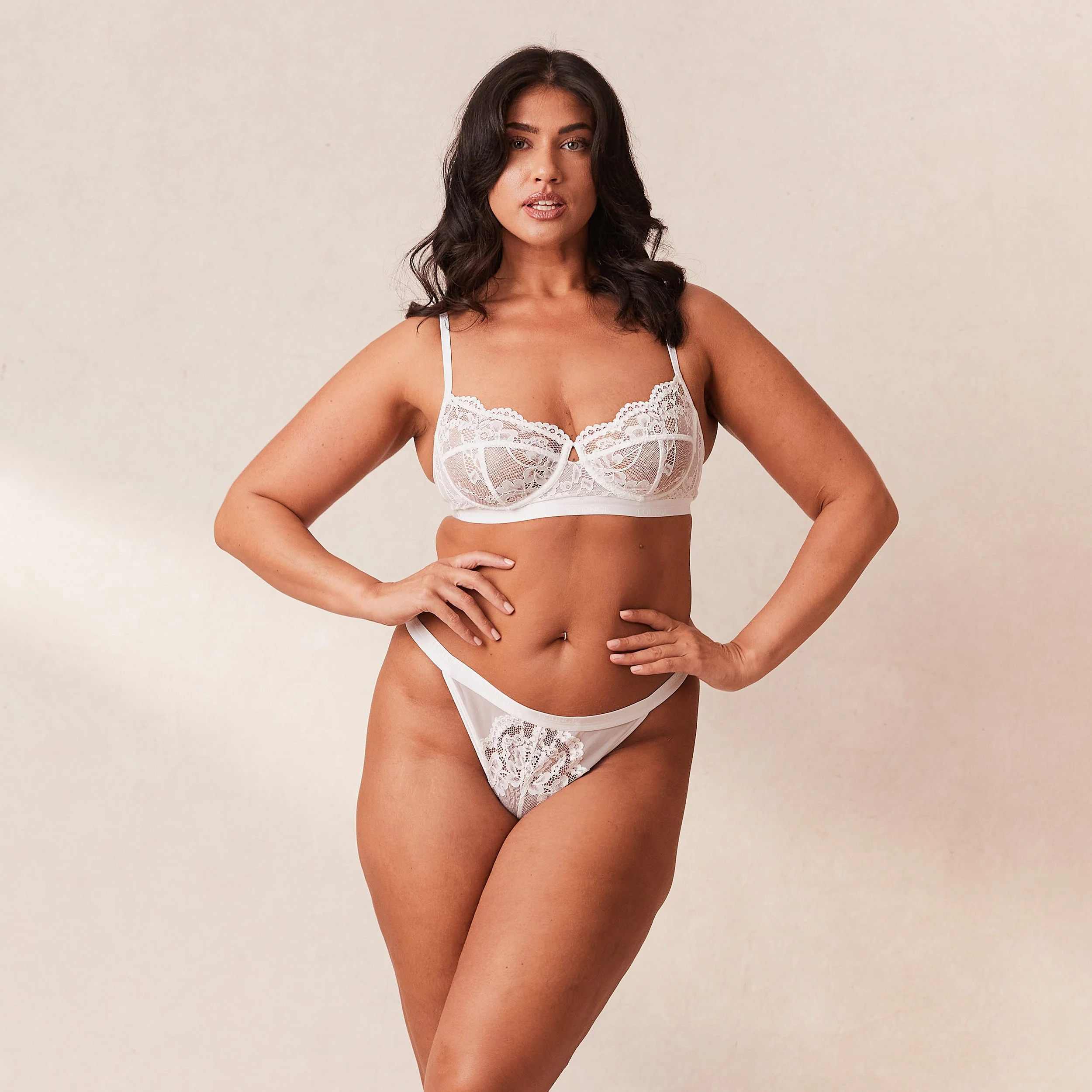 Blossom Balcony Bra - White - Image 7