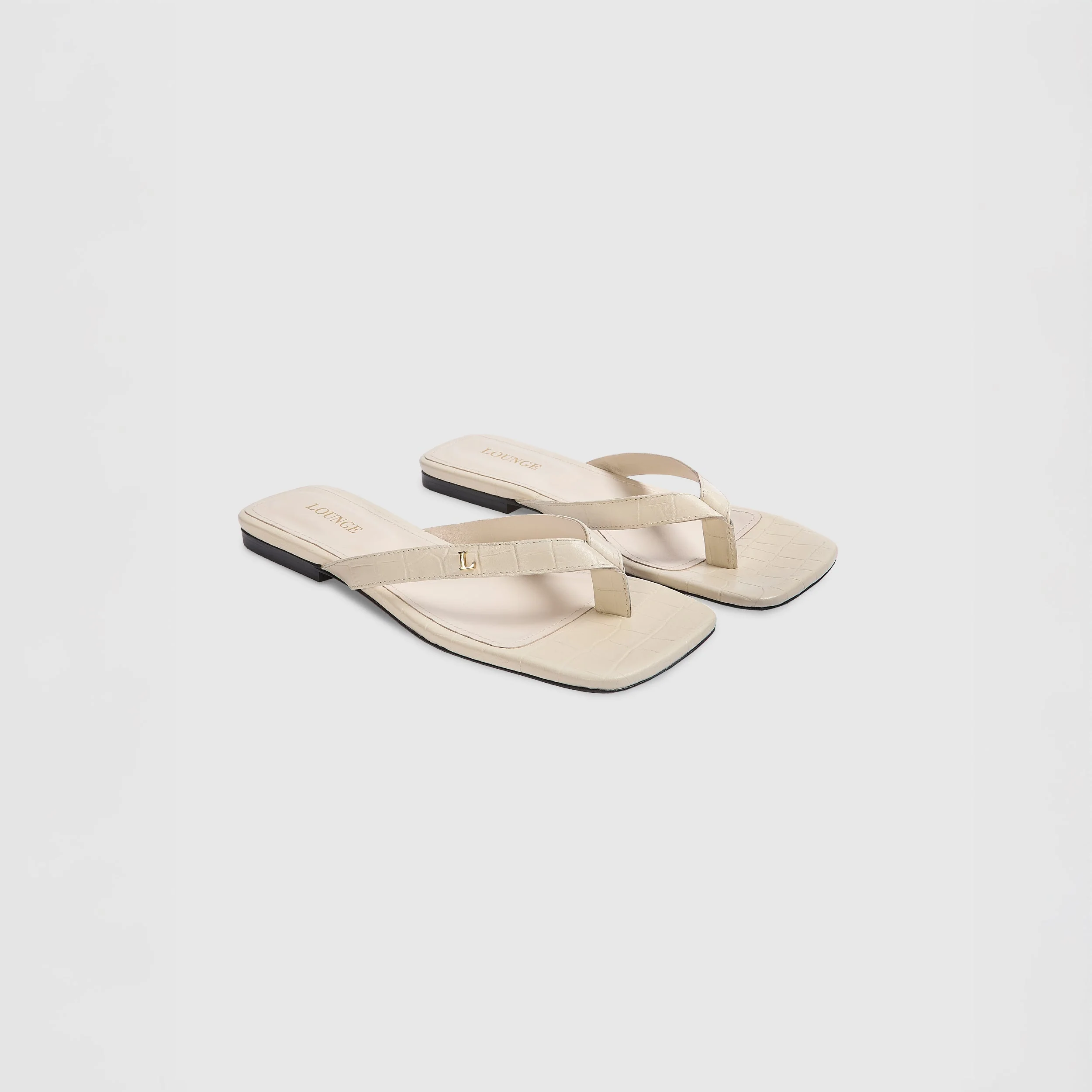 Brielle Flip Flops - Cream - Image 5
