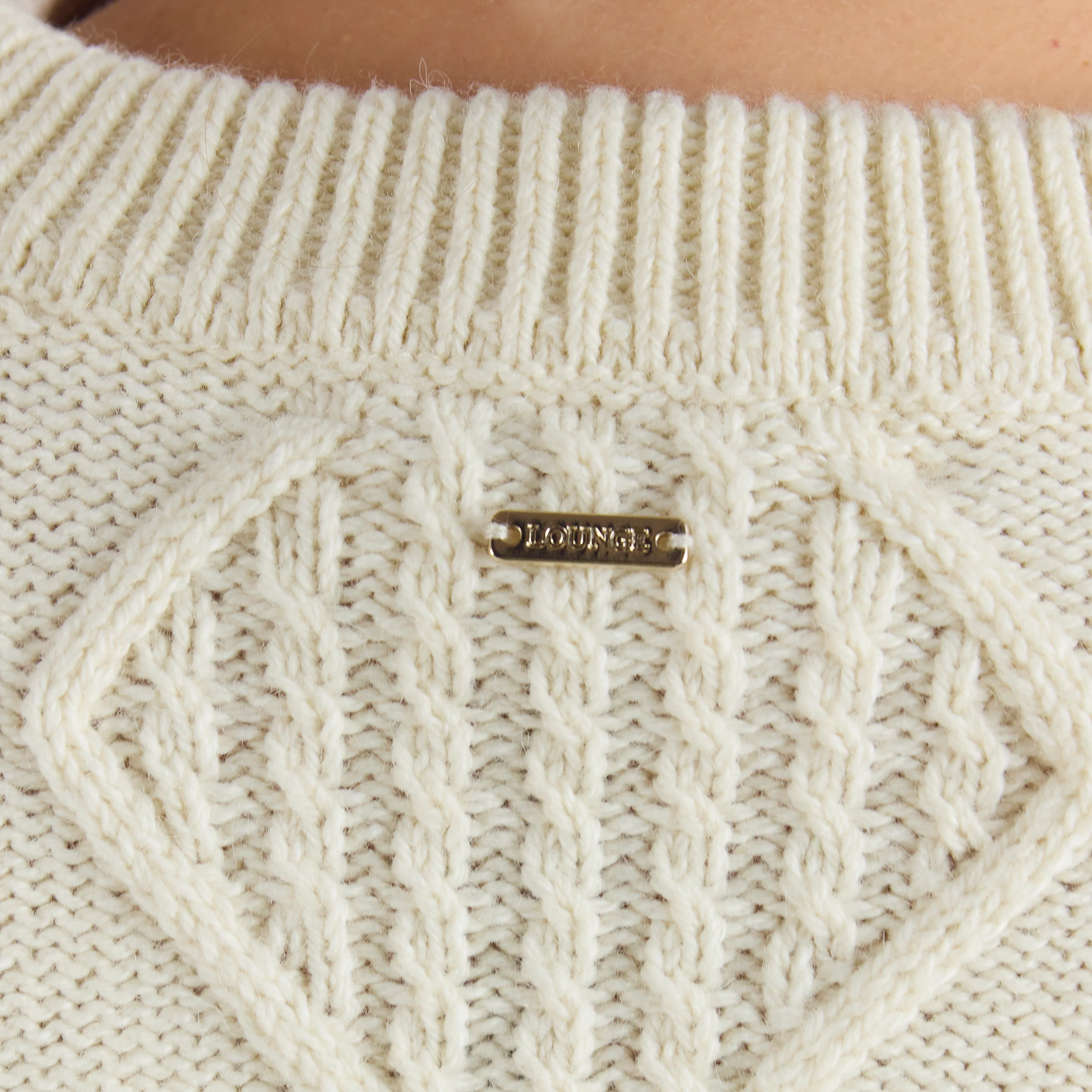 Cable-Knit Sweater - Cream - Image 6
