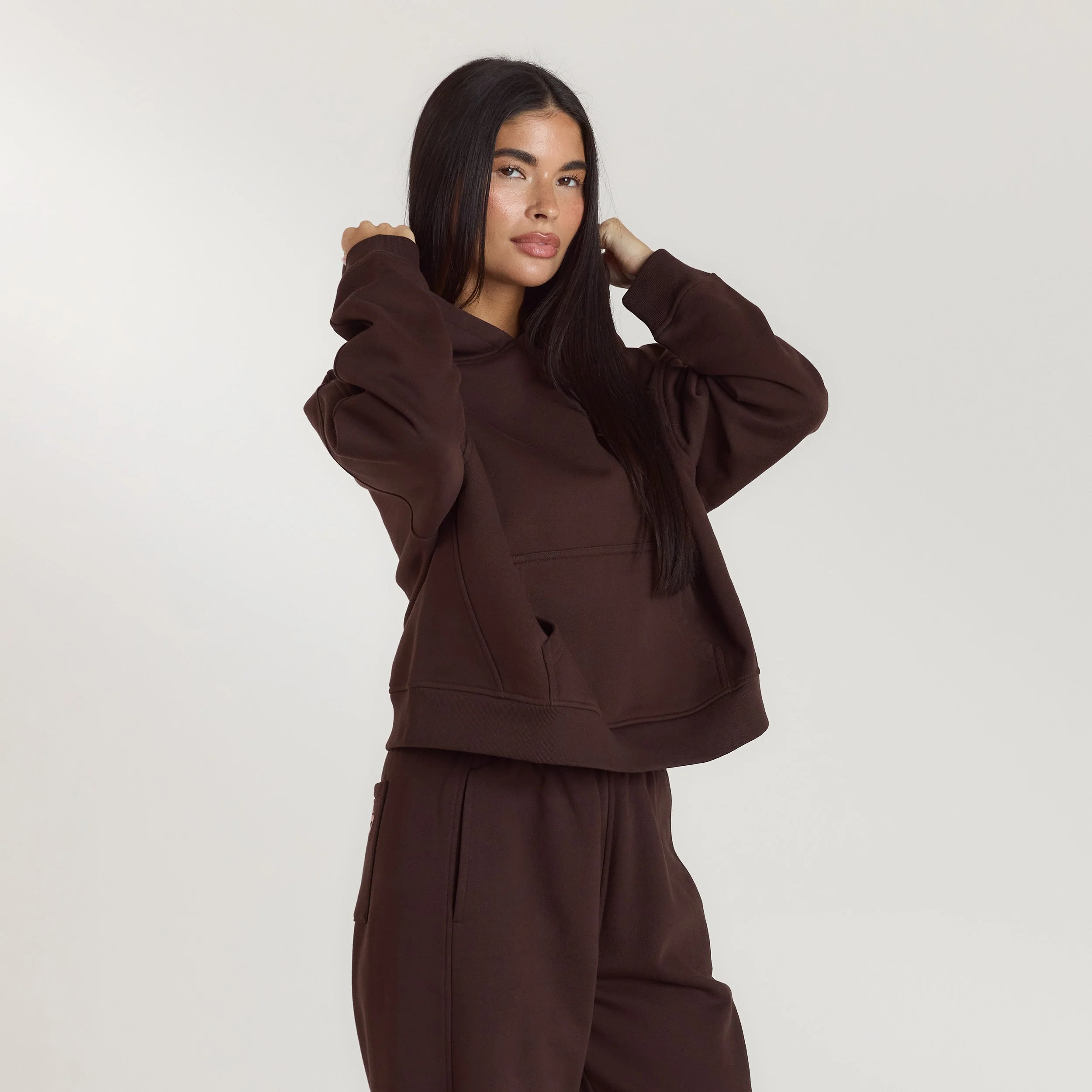 Lounge Living Hoodie - Chocolate - Image 6