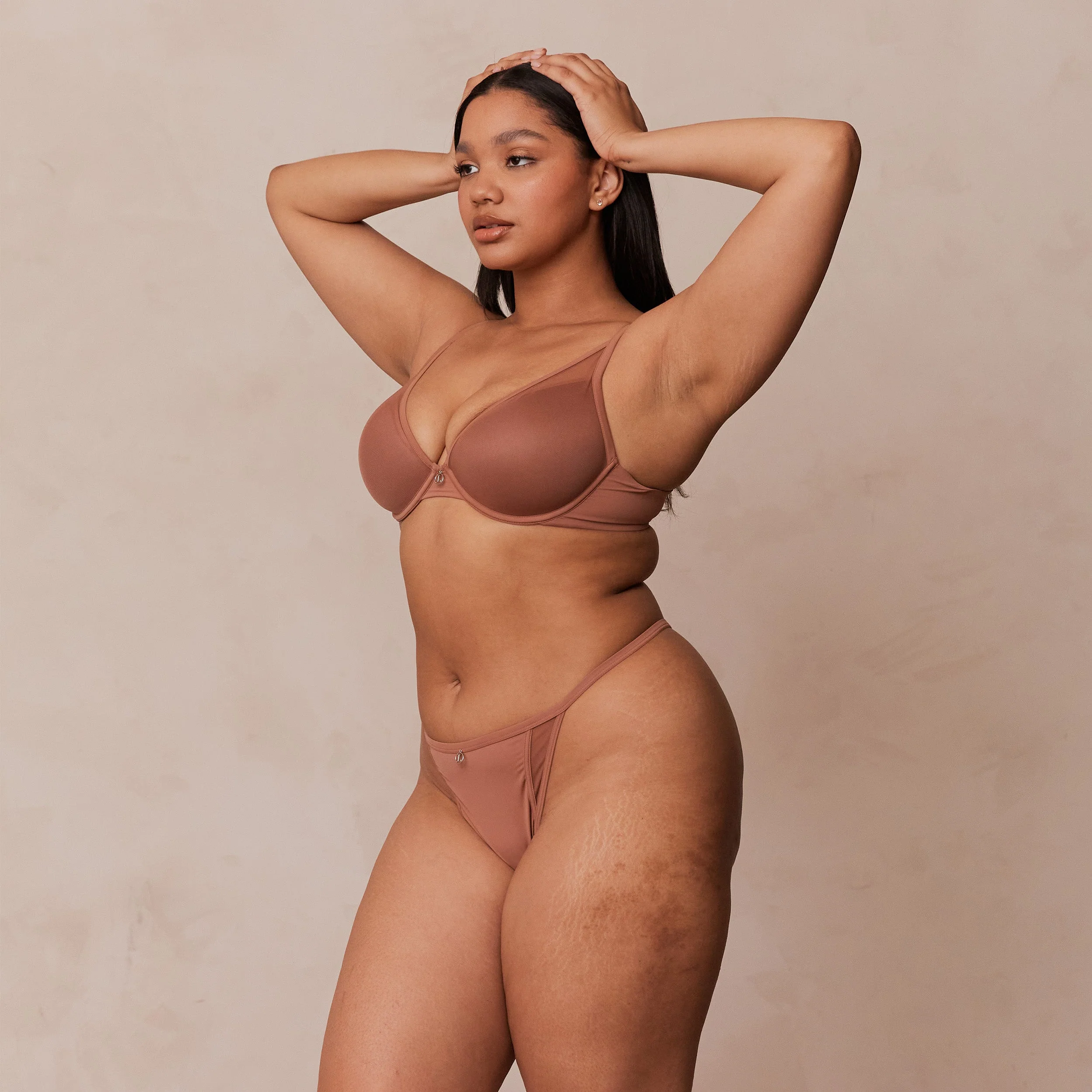 Classic Plunge T-shirt Bra  - Mocha - Image 10
