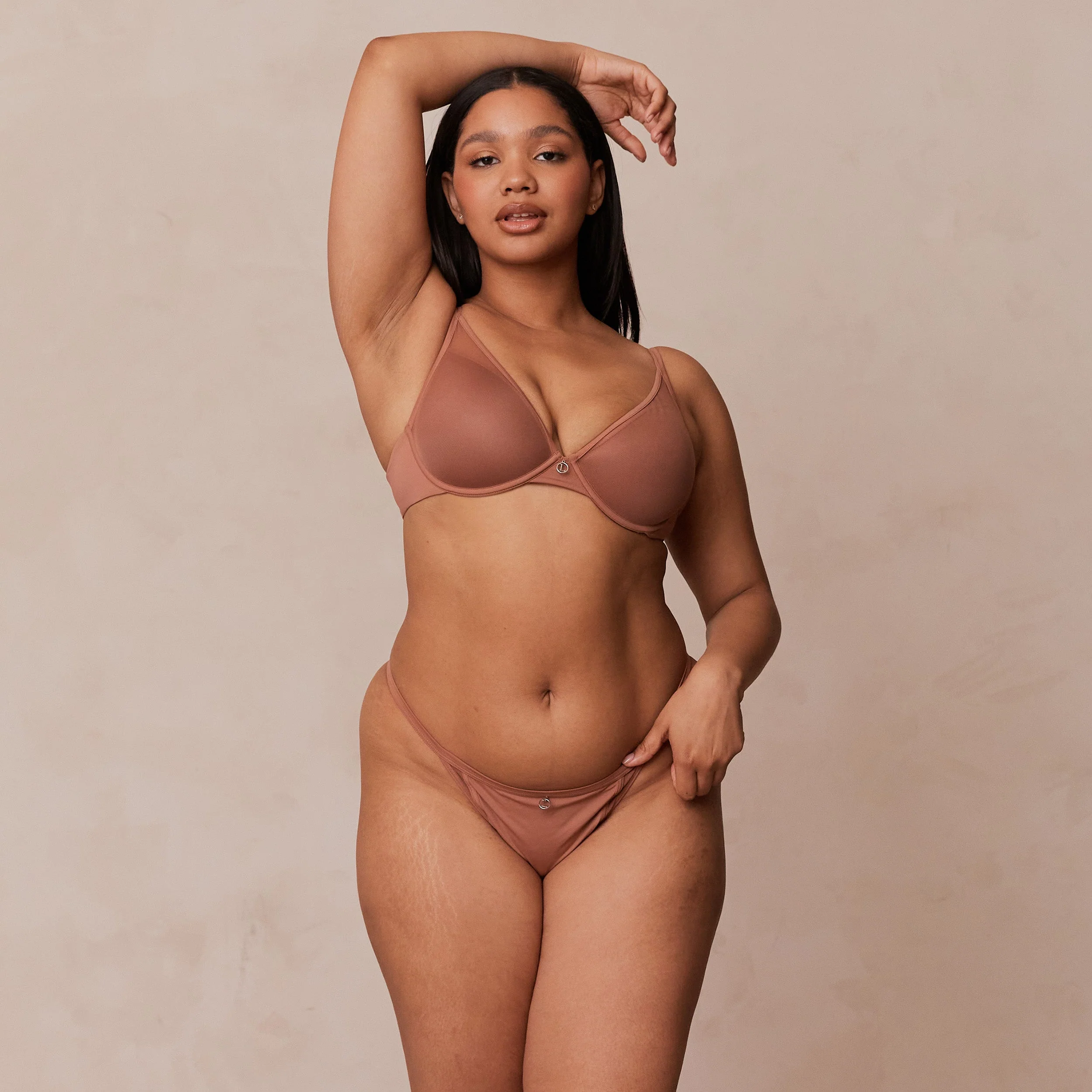 Classic Plunge T-shirt Bra  - Mocha - Image 17