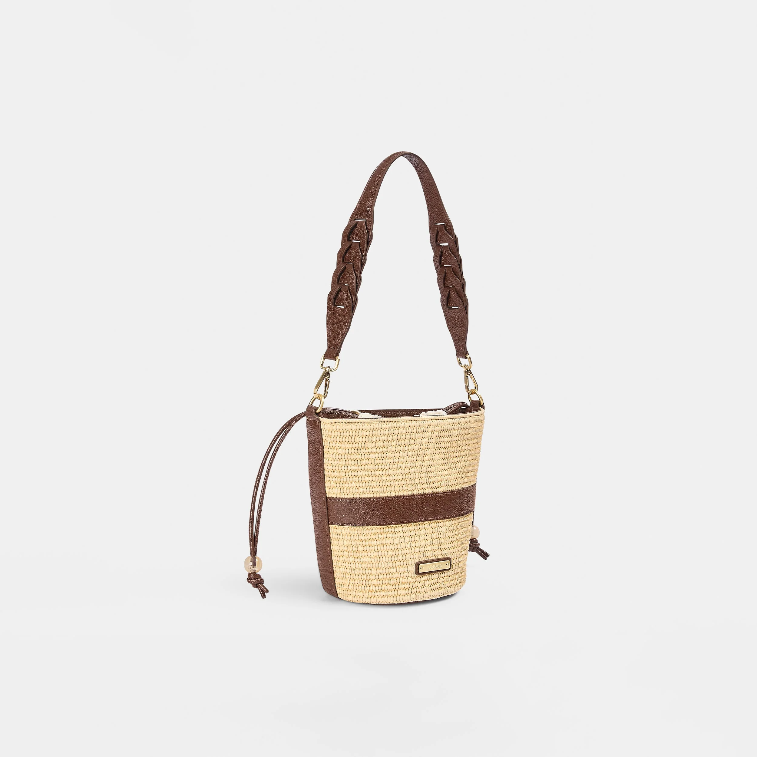 Cleo Bucket Bag - Beige - Image 10