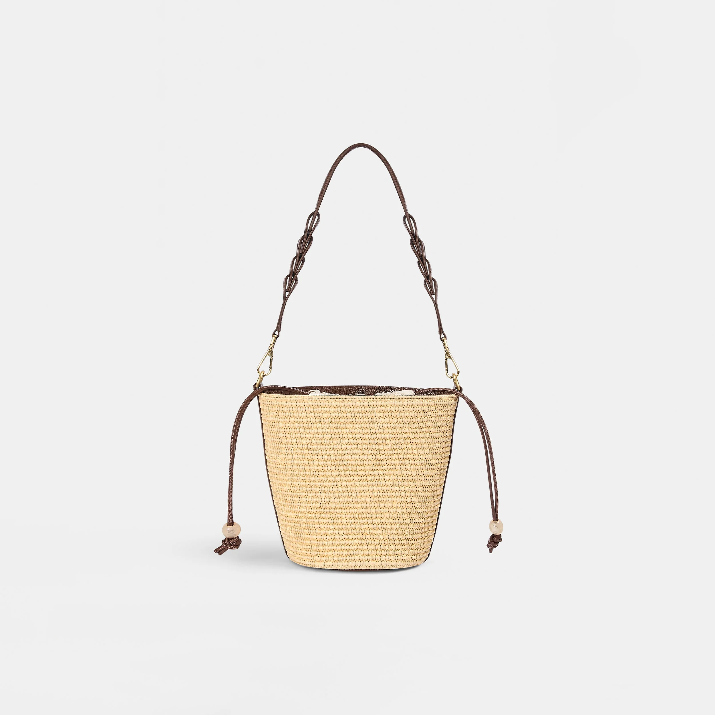 Cleo Bucket Bag - Beige - Image 8