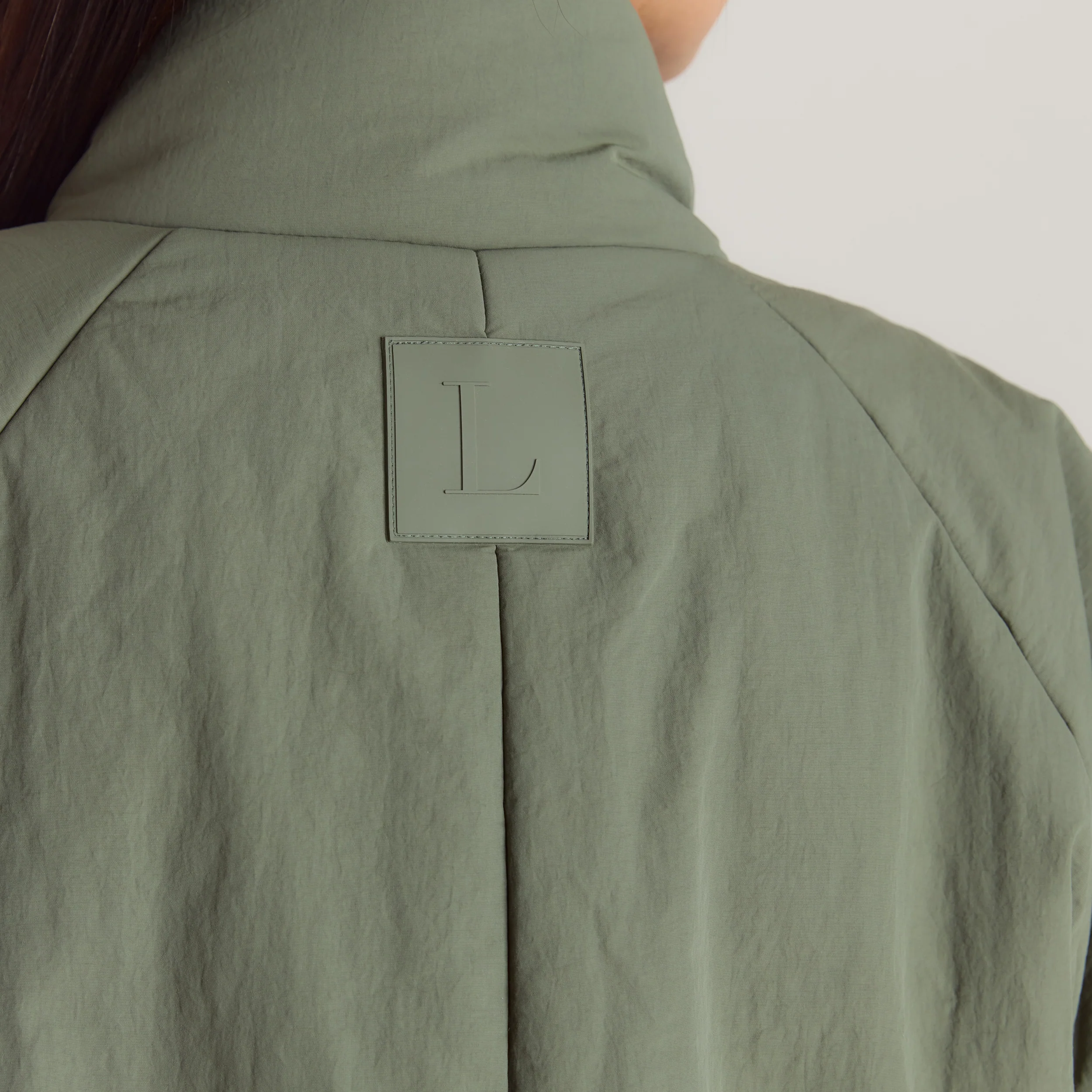 Cocoon Puffer Coat - Sage - Image 2