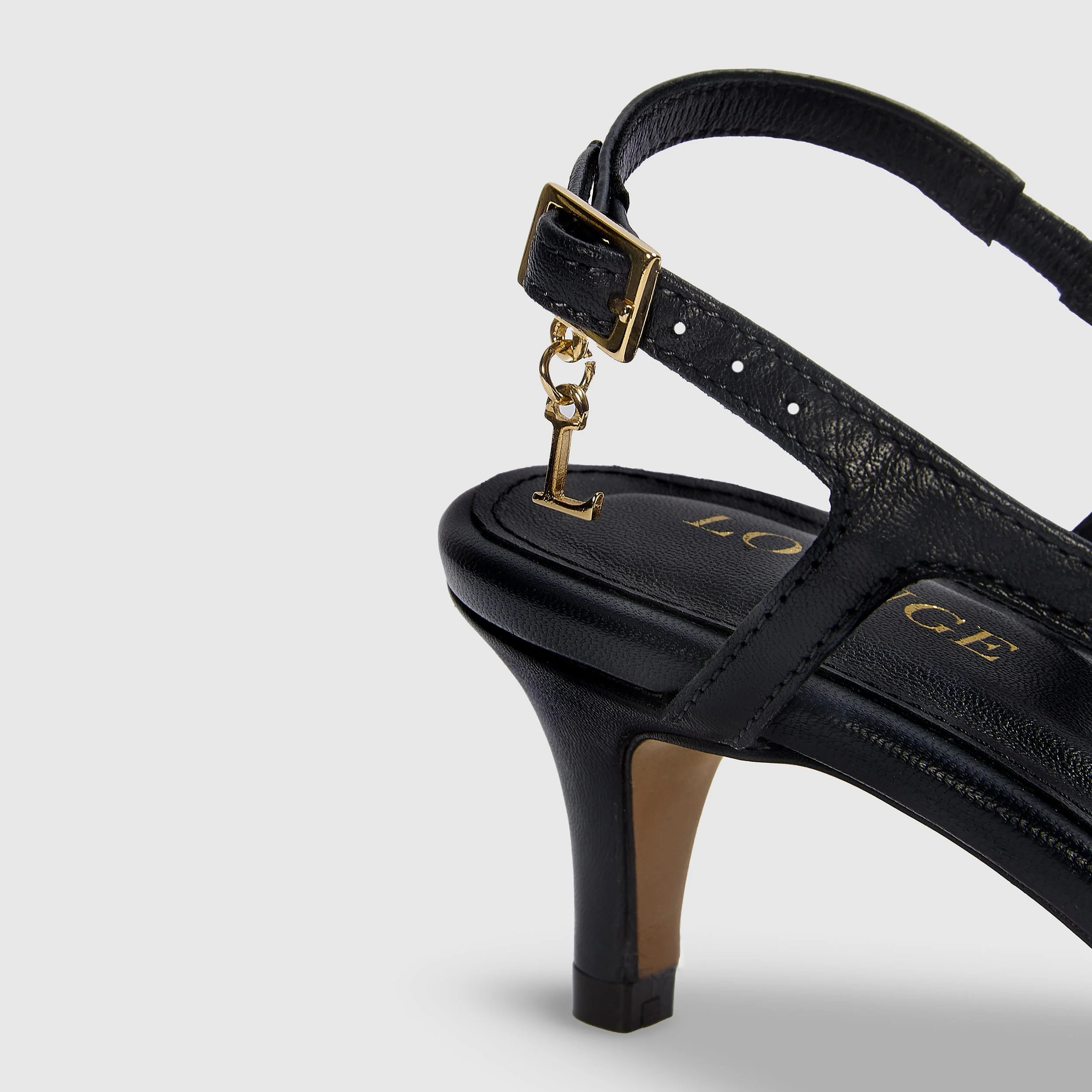 Colette Kitten Heels - Black - Image 4