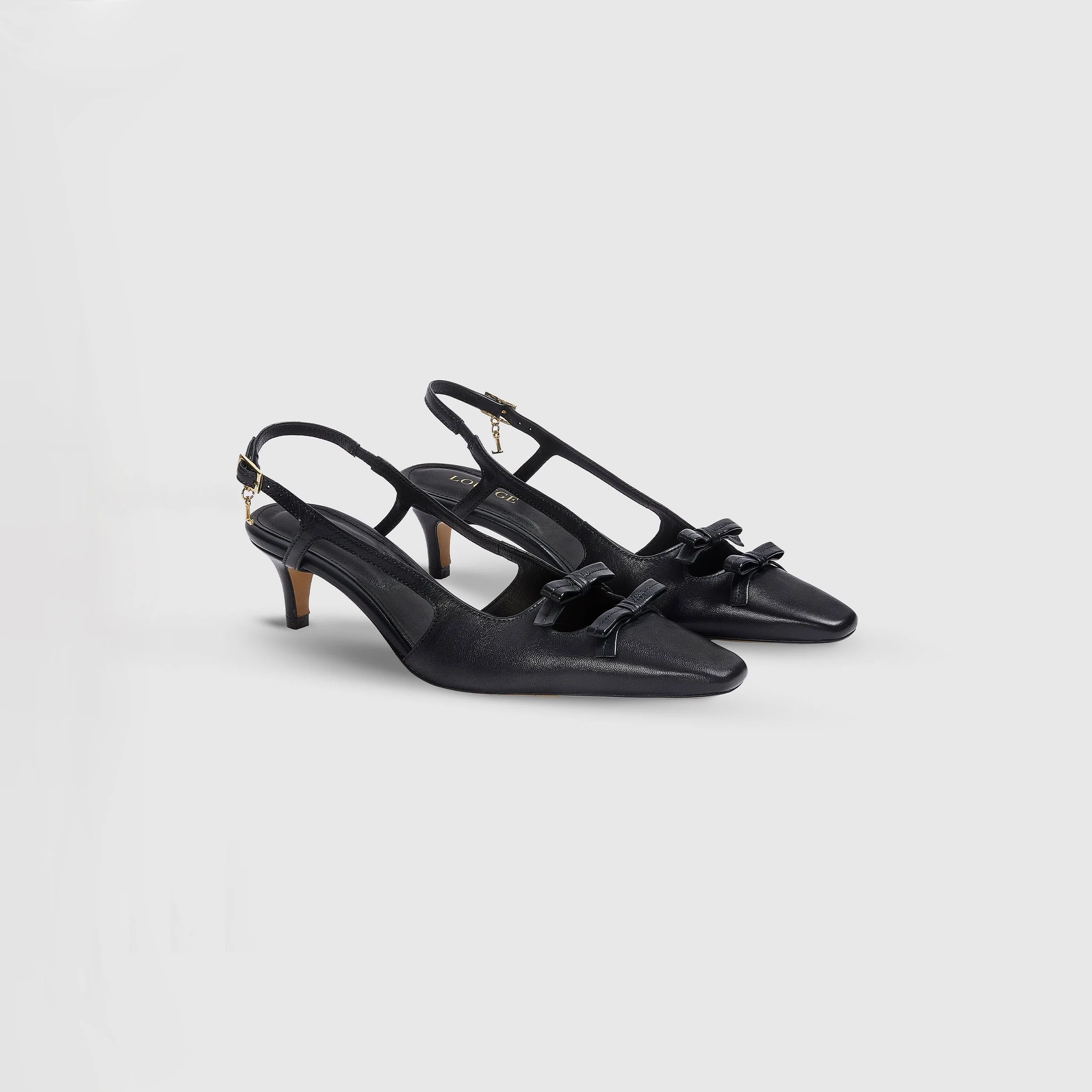 Colette Kitten Heels - Black - Image 5