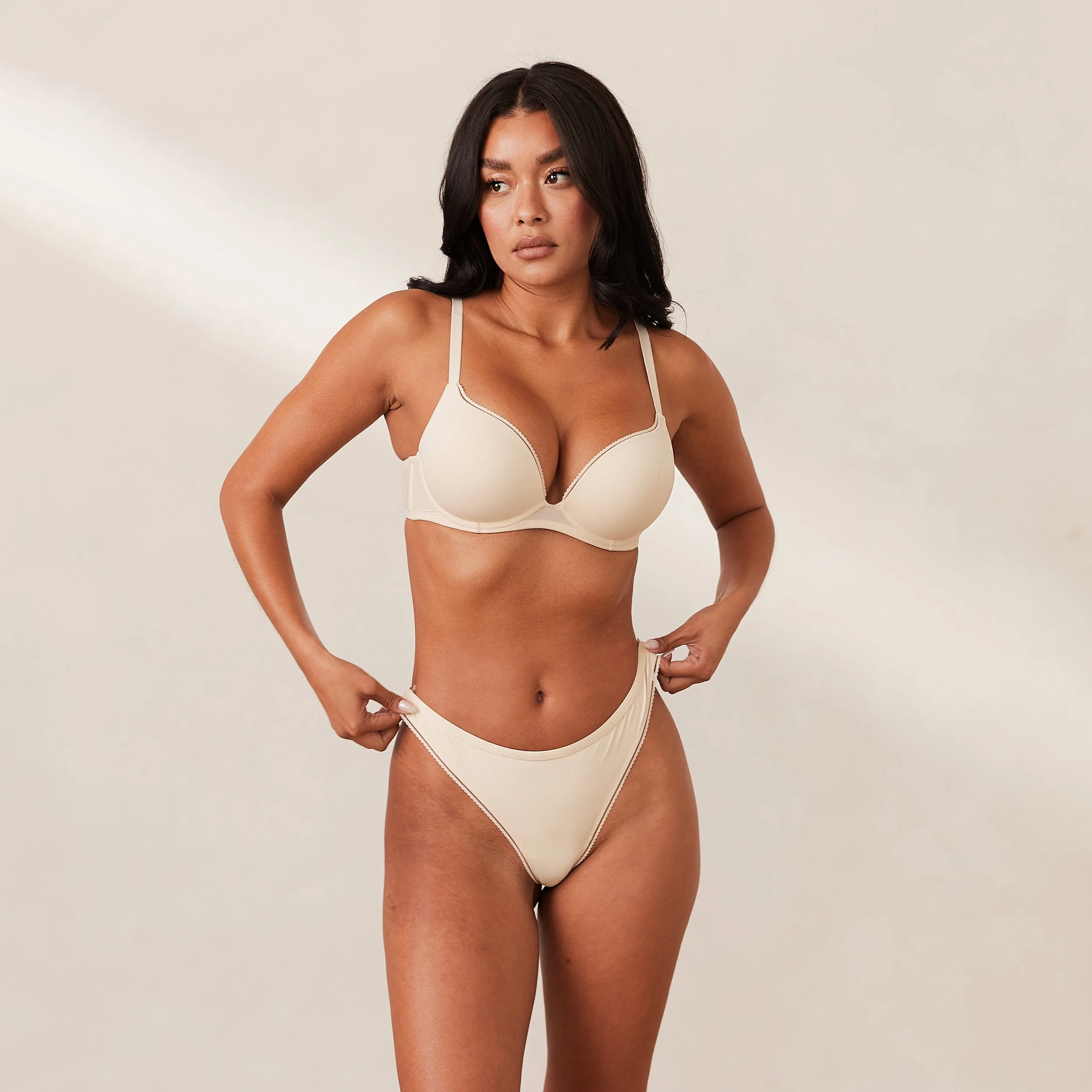 Comfort High Push-Up T-shirt Bra - Latte - Image 3