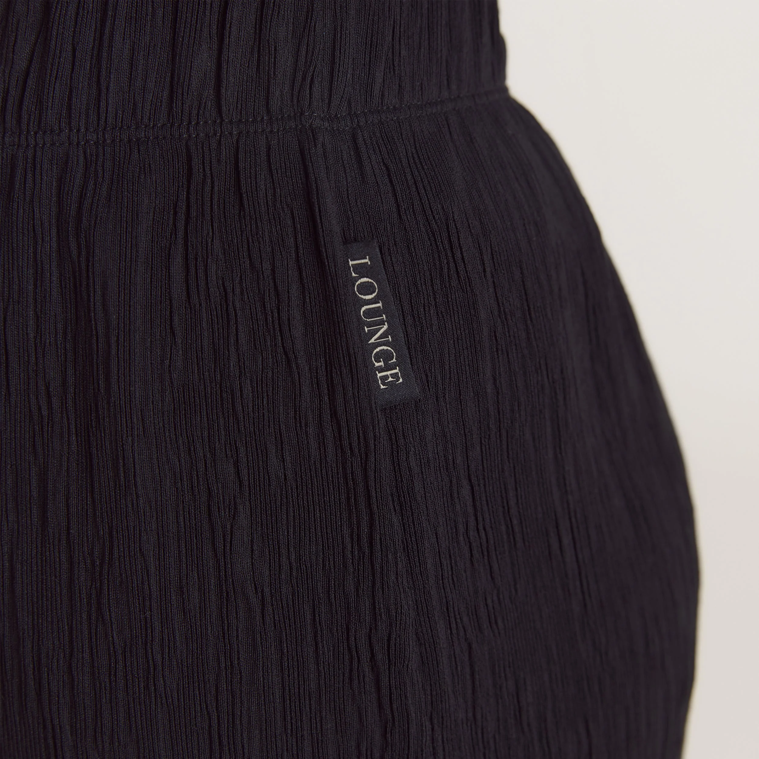 Crinkle Pajama Pants - Black - Image 4