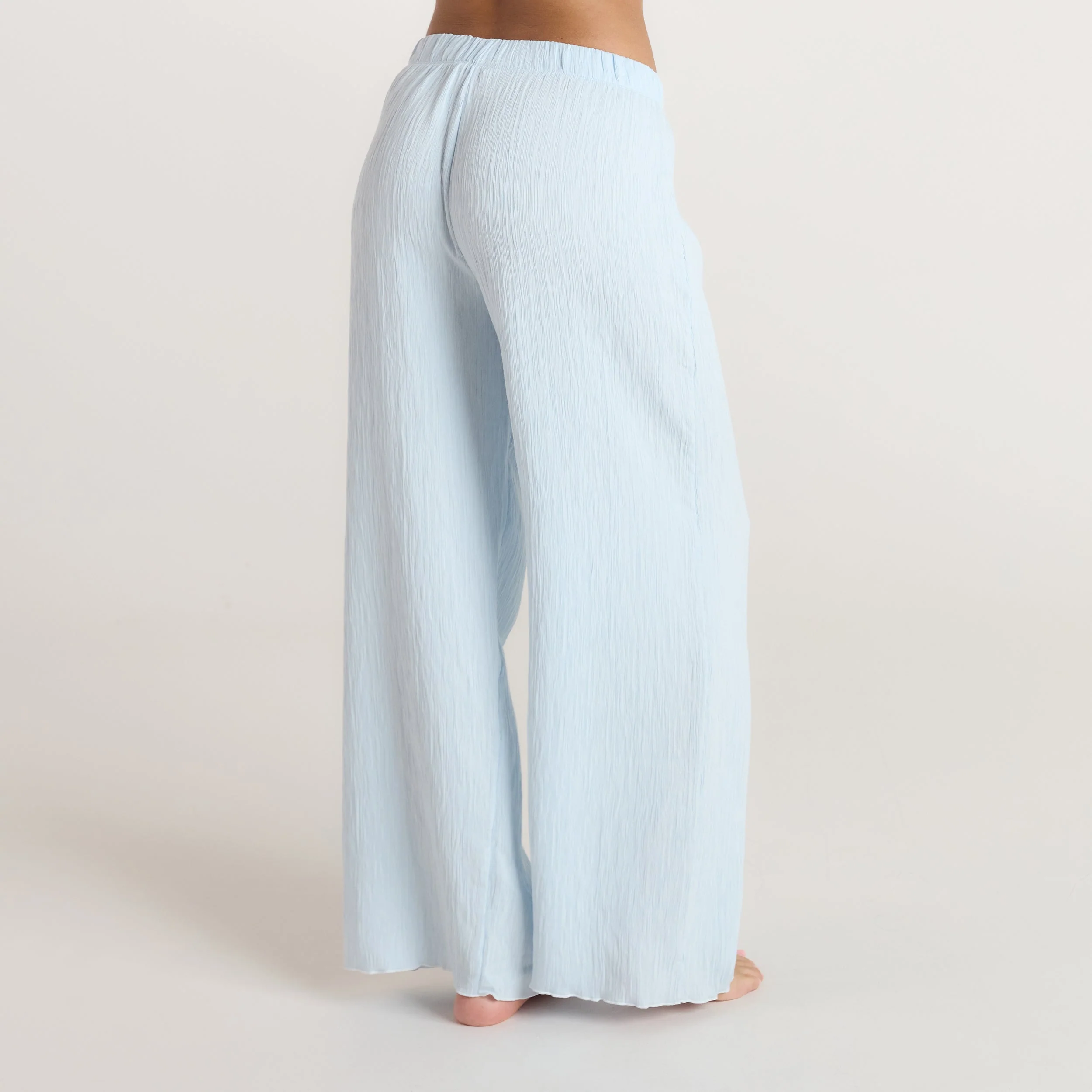 Crinkle Pajama Pants - Blue - Image 2