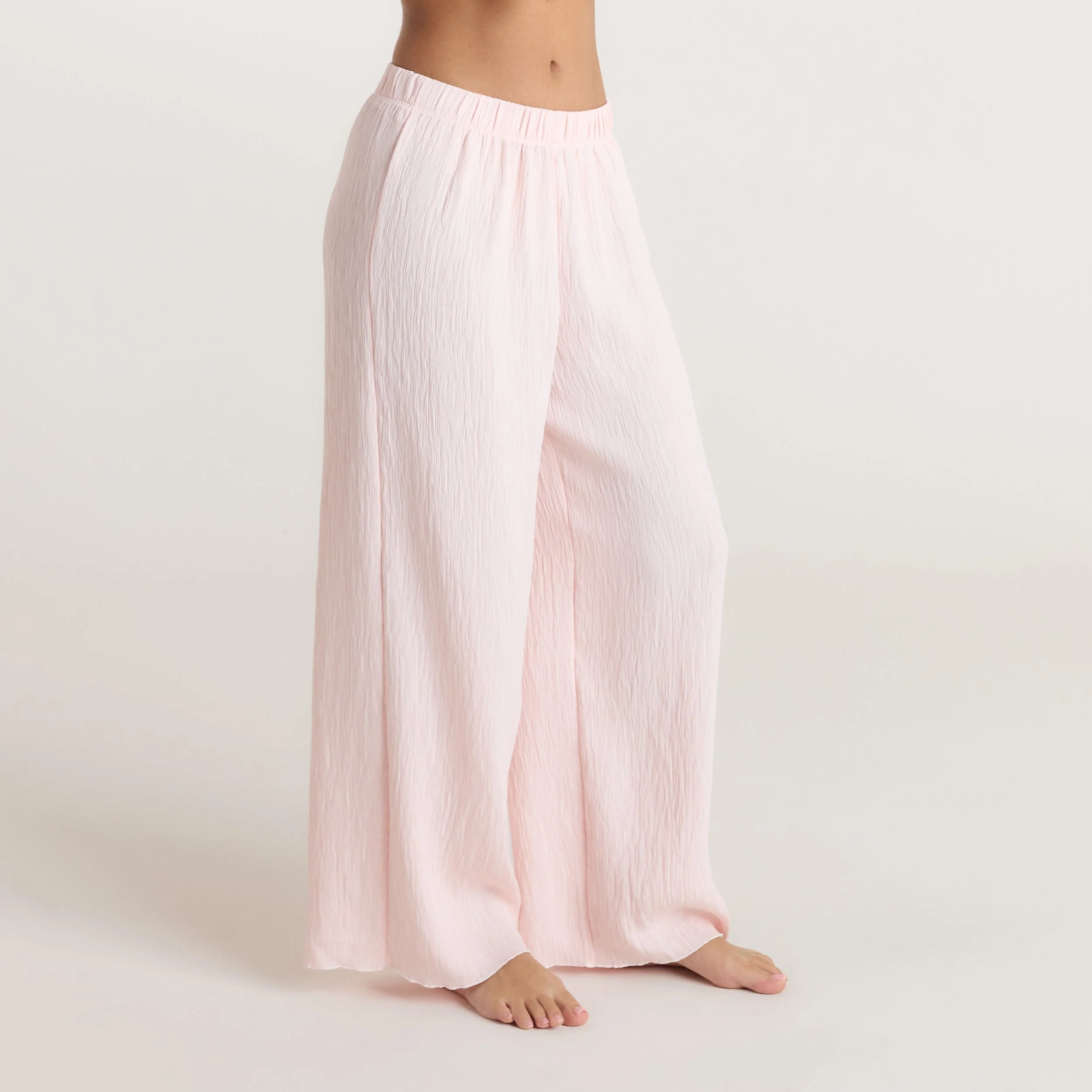 Crinkle Pajama Pants - Pink