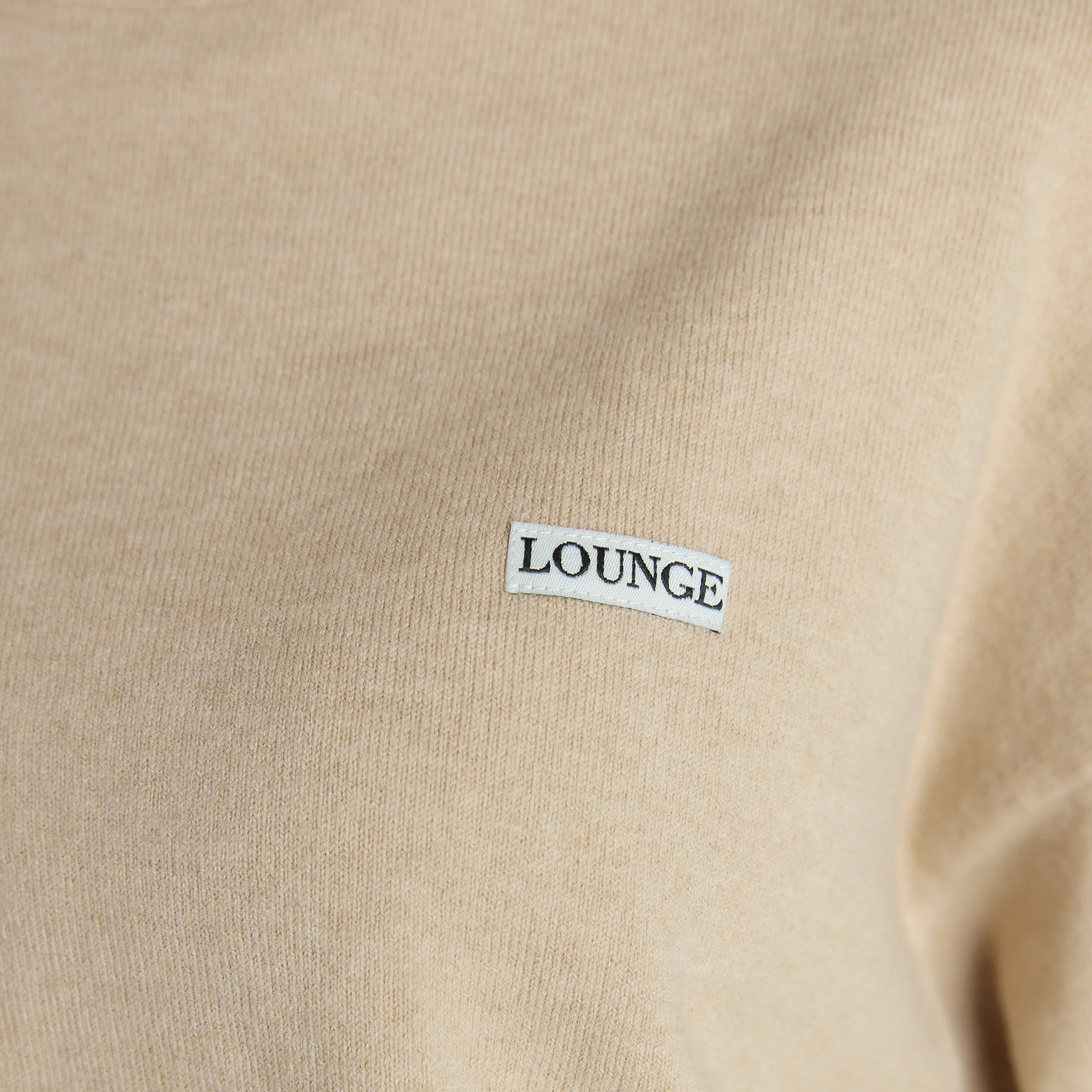 Cuffed Crew Neck Knitted Jumper - Oatmeal Marl - Image 4