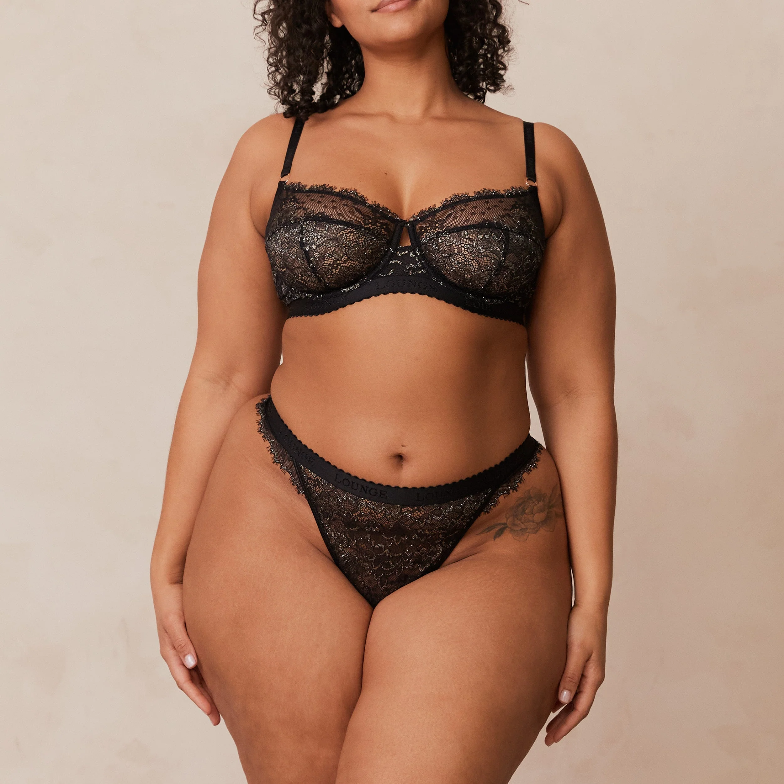 Desire Balcony Bra  - Black - Image 19