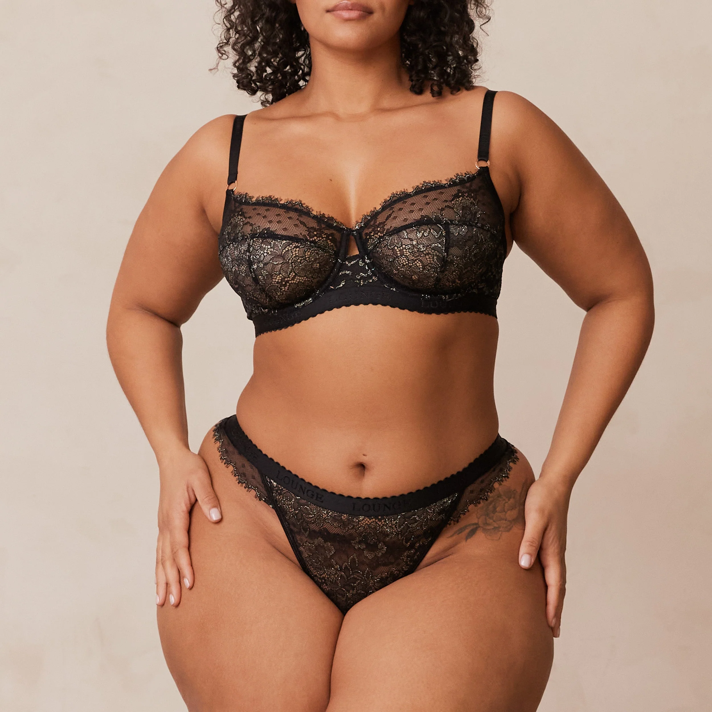 Desire Balcony Bra  - Black - Image 6