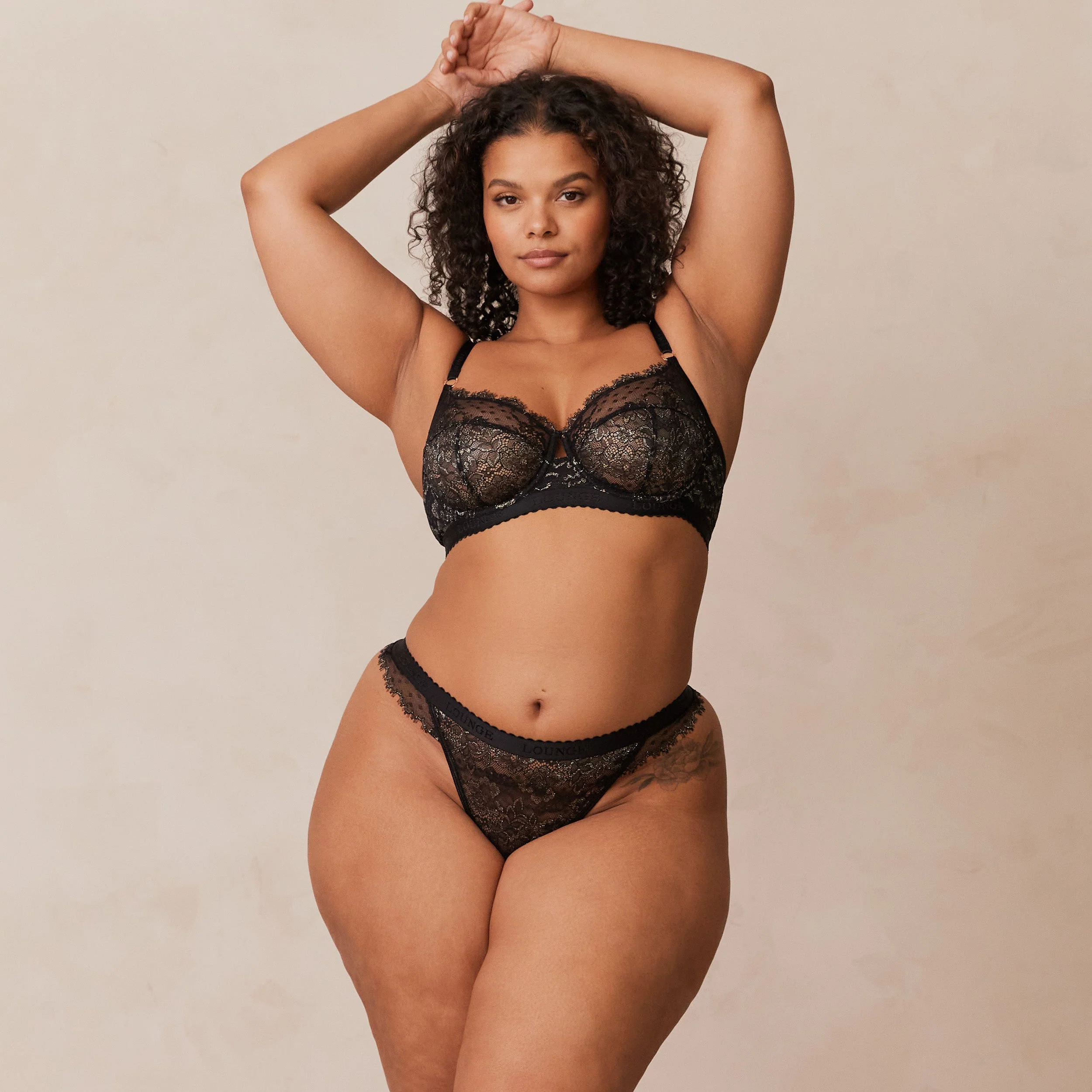 Desire Balcony Bra  - Black - Image 7
