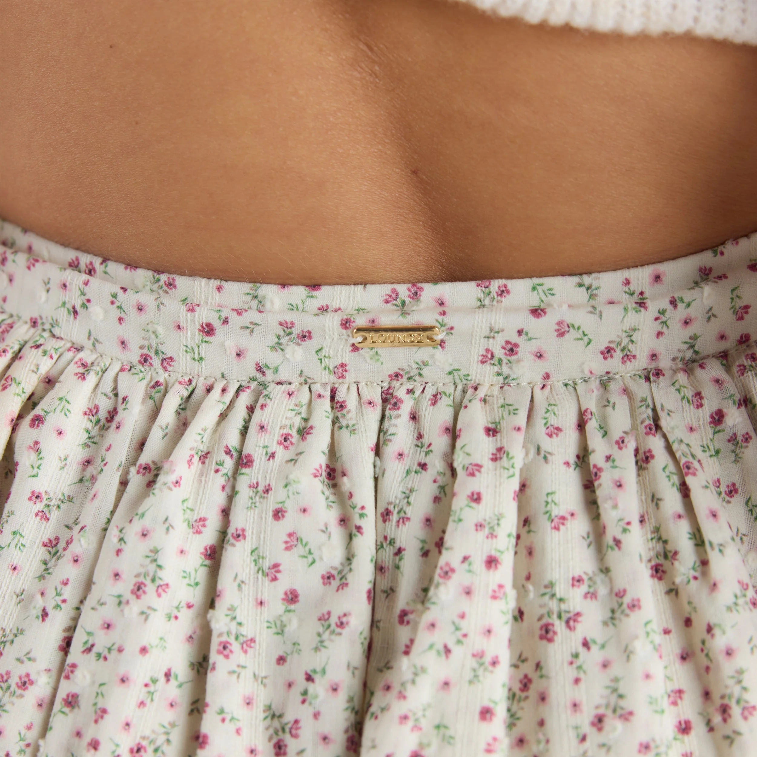 Double-Layered Skirt - Pink Floral - Image 6